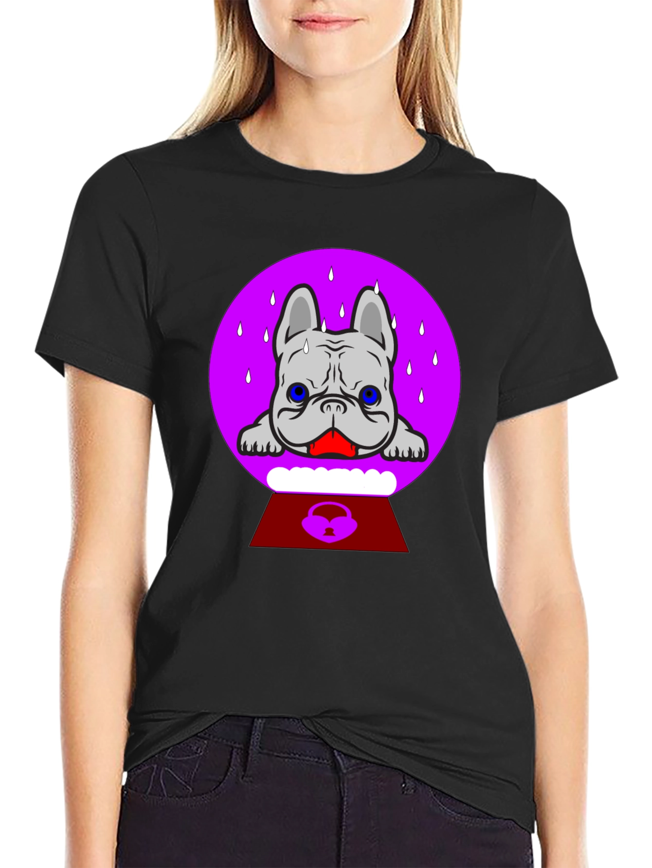 Sweating Bulldog Graphic Tee - Comfort & Style