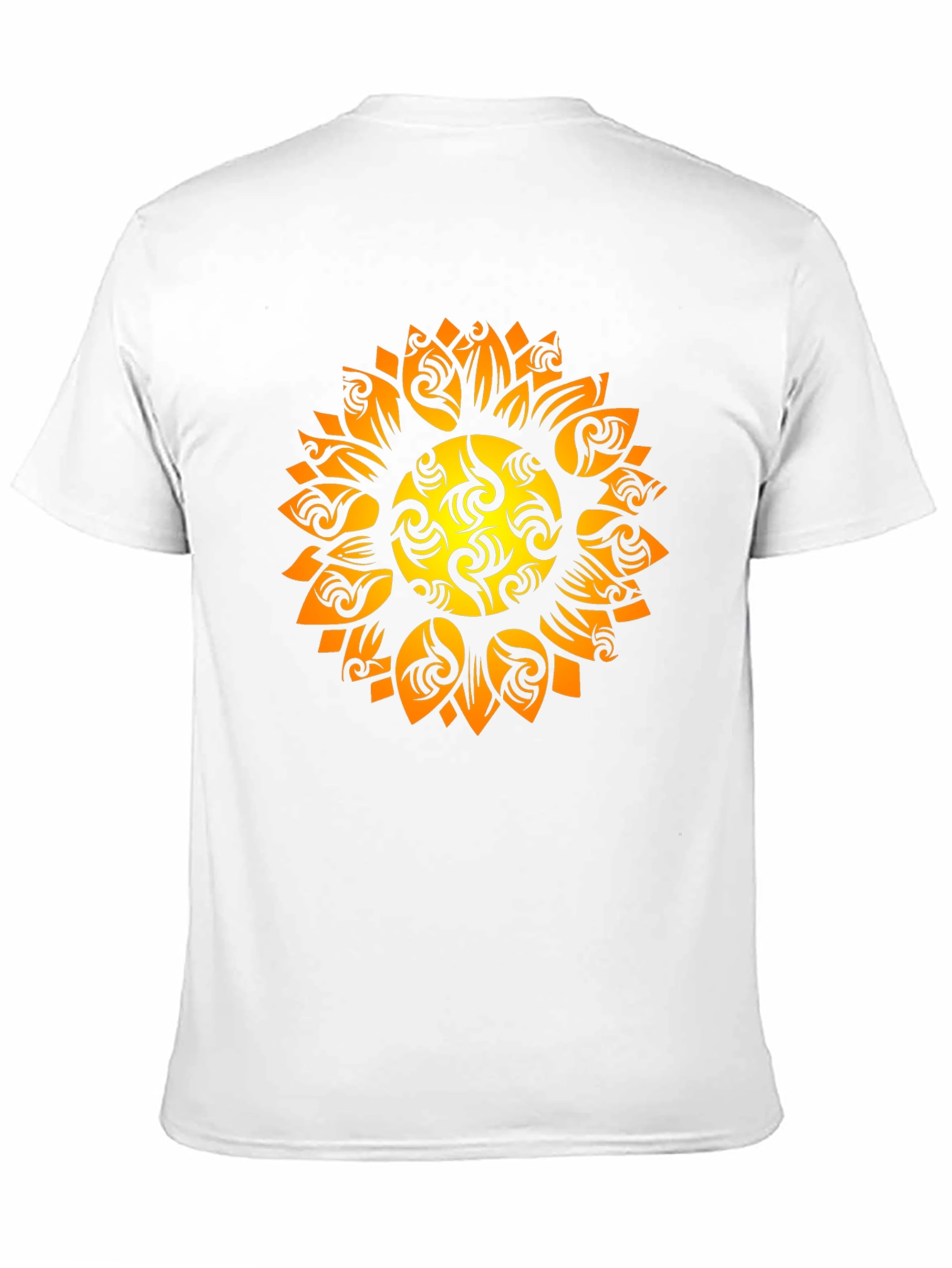 Tribal Sun Graphic Black Tee