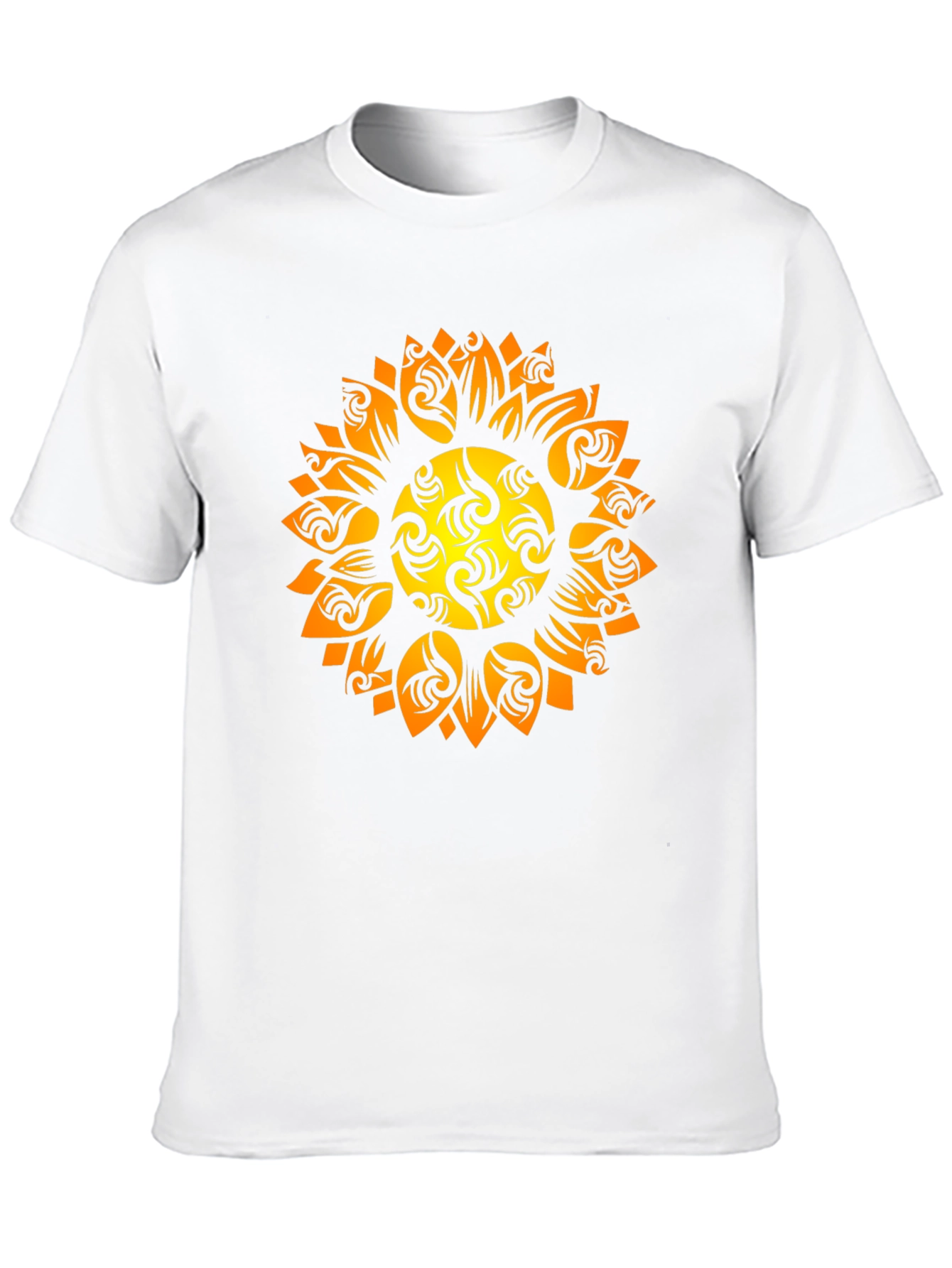 Tribal Sun Graphic Black Tee