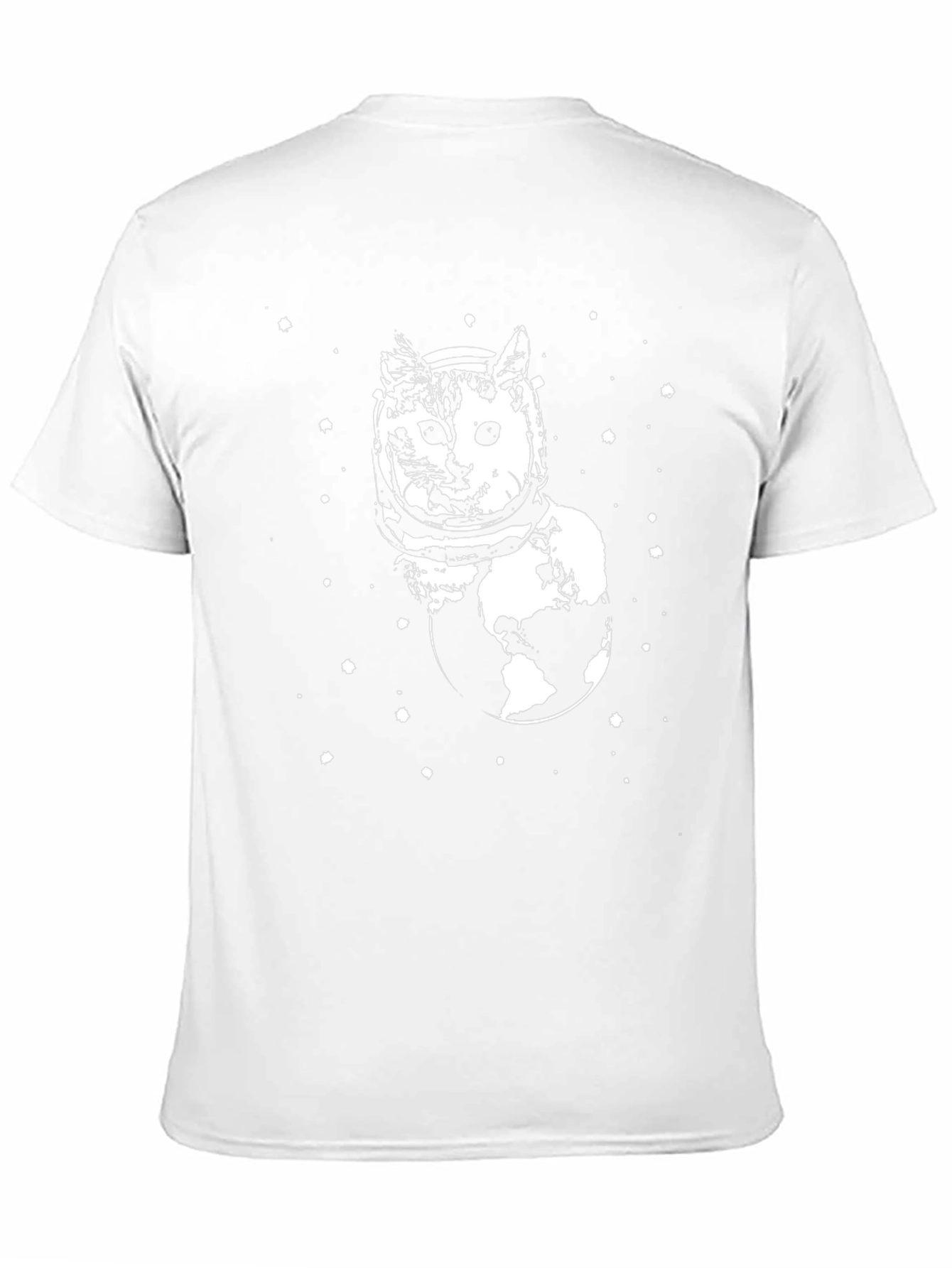 Cosmic Cat T-Shirt - Black Unique Graphic Tee