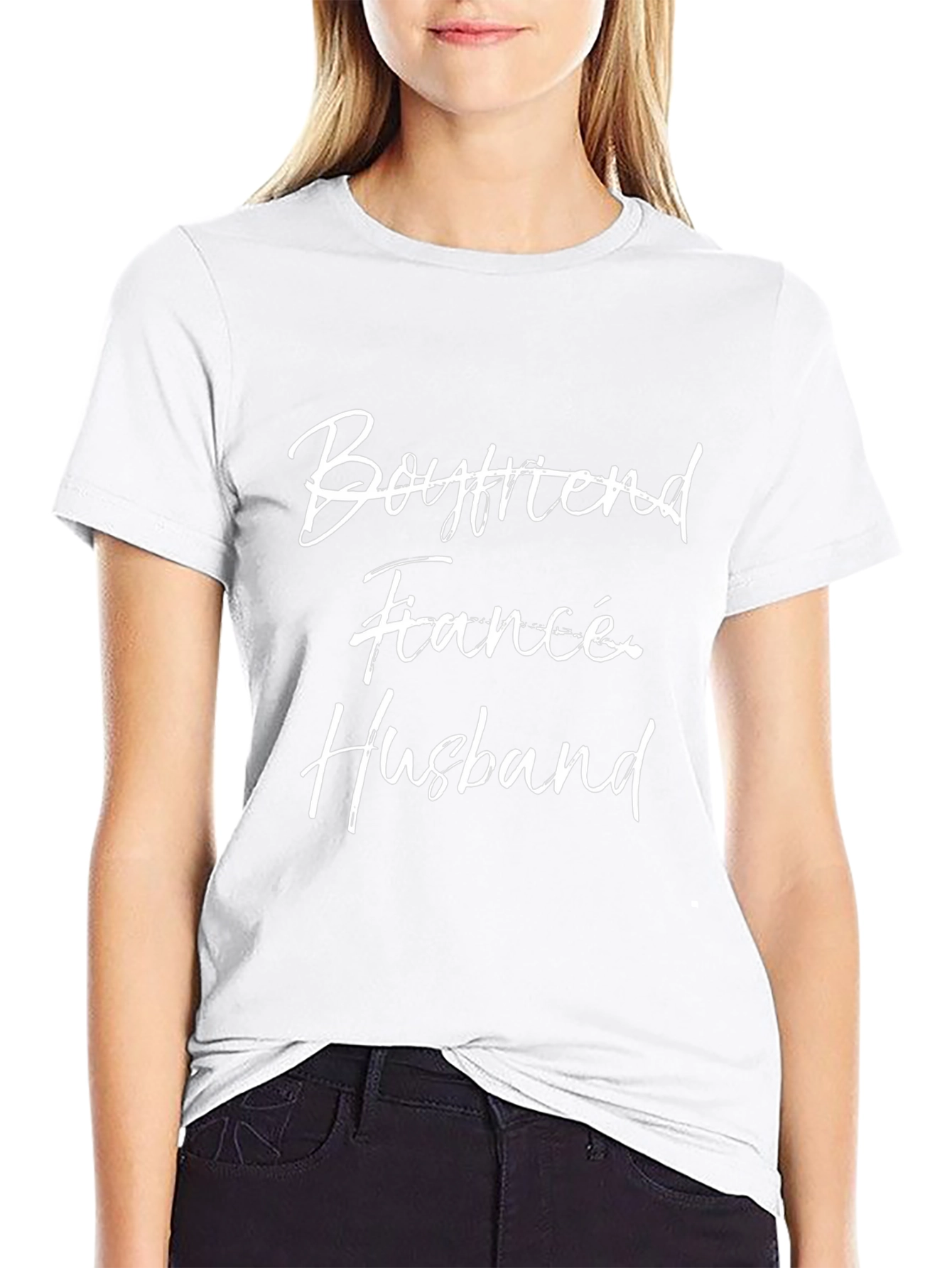 Boyfriend Fiancé Husband Black T-Shirt