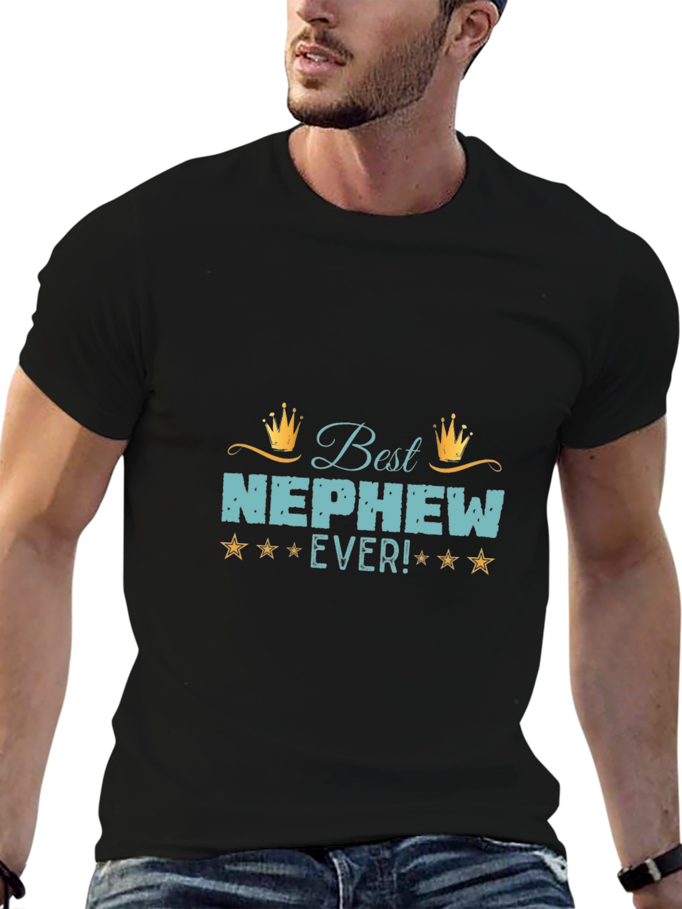 Best Nephew Ever Graphic T-Shirt - Novelty Tee