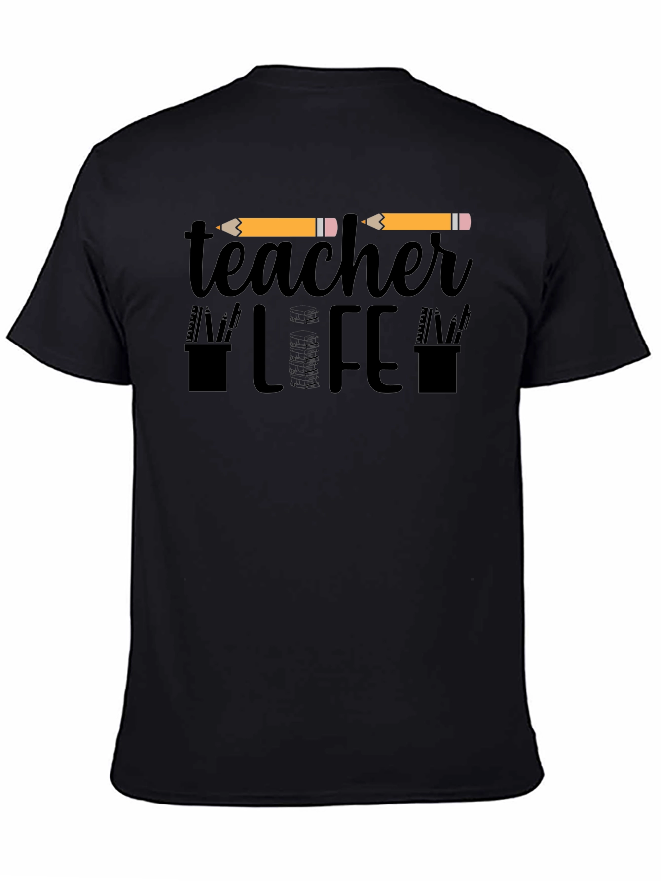 Teacher Life Graphic Tee - Black Unisex T-Shirt