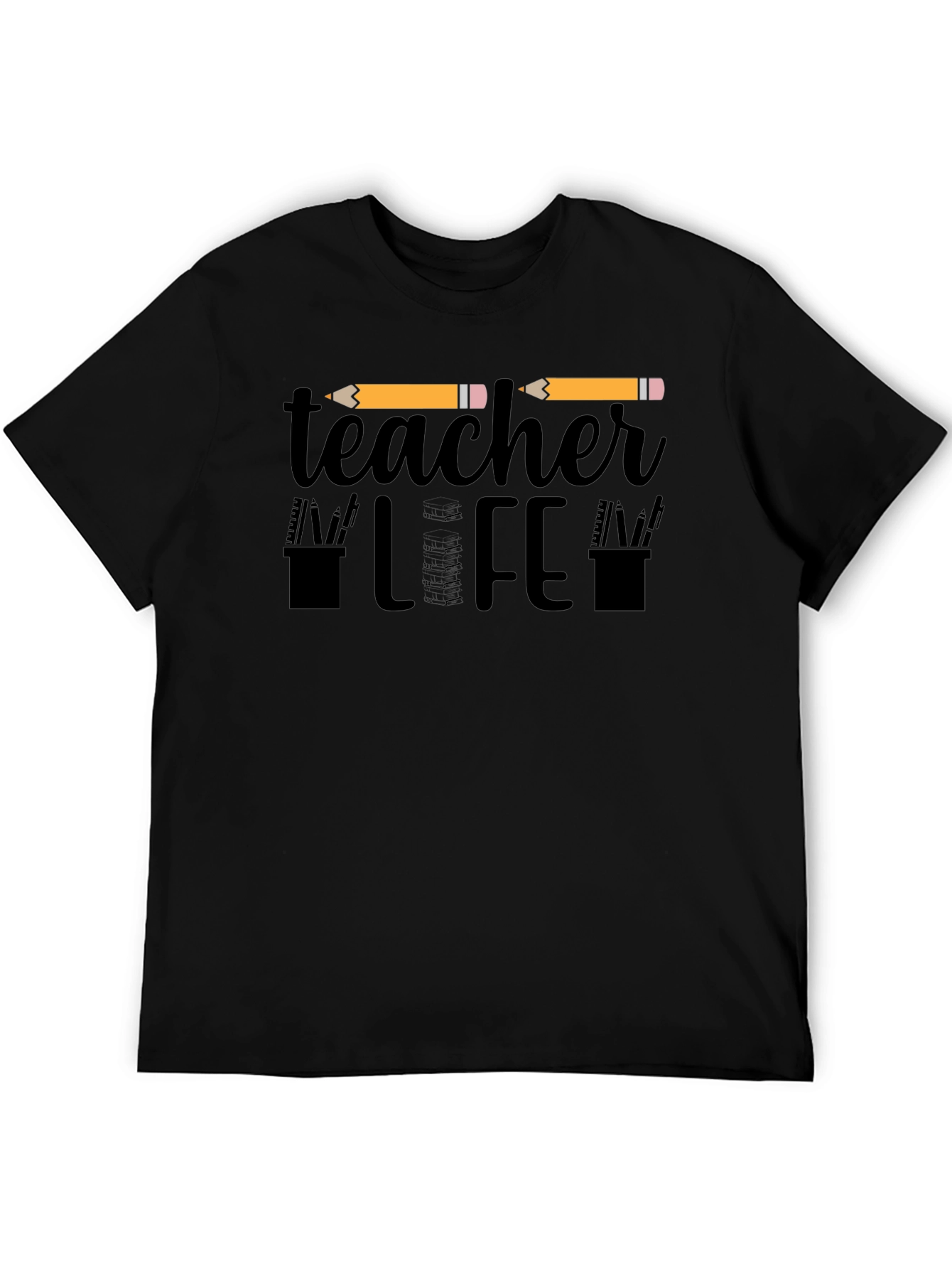 Teacher Life Graphic Tee - Black Unisex T-Shirt