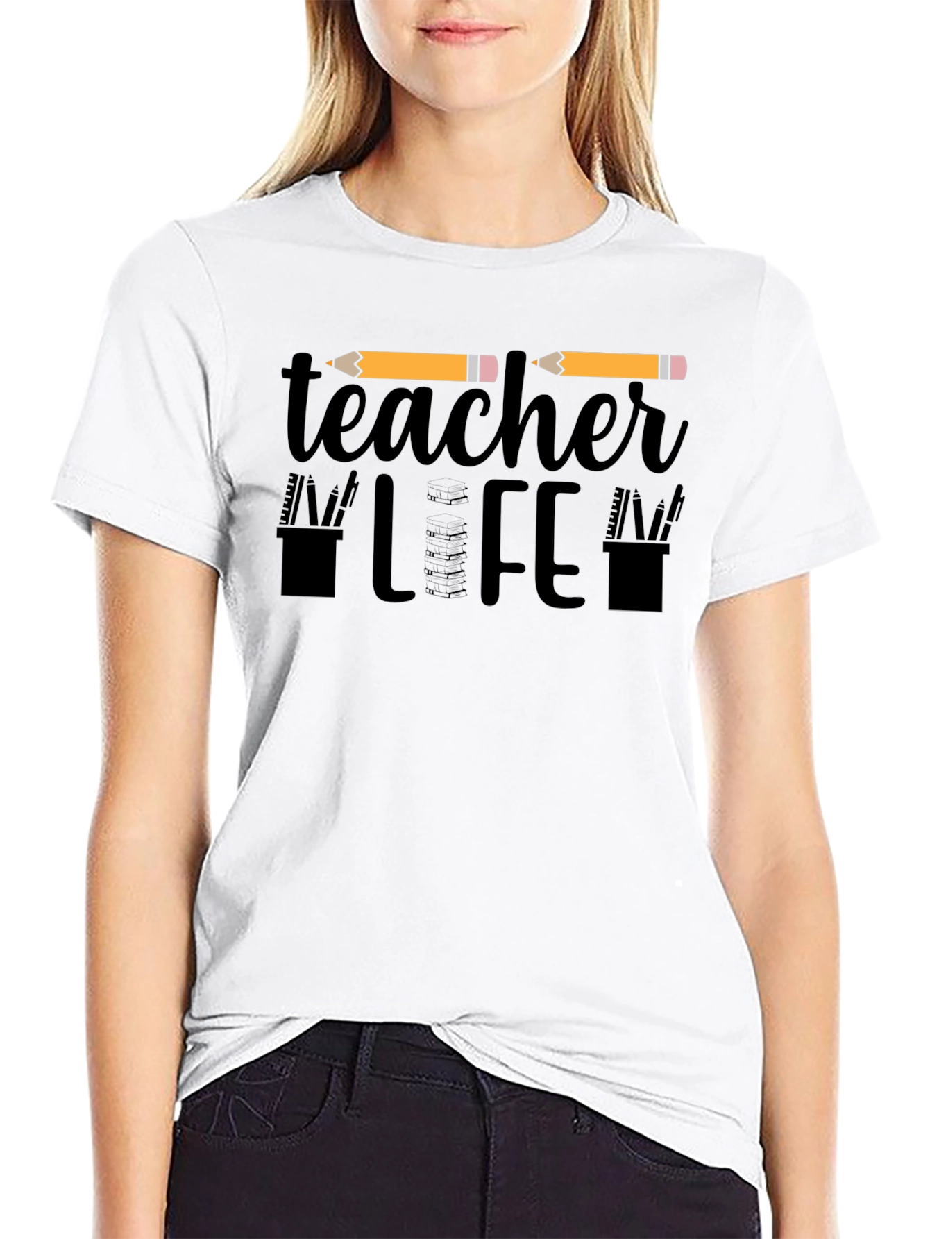 Teacher Life Graphic Tee - Black Unisex T-Shirt