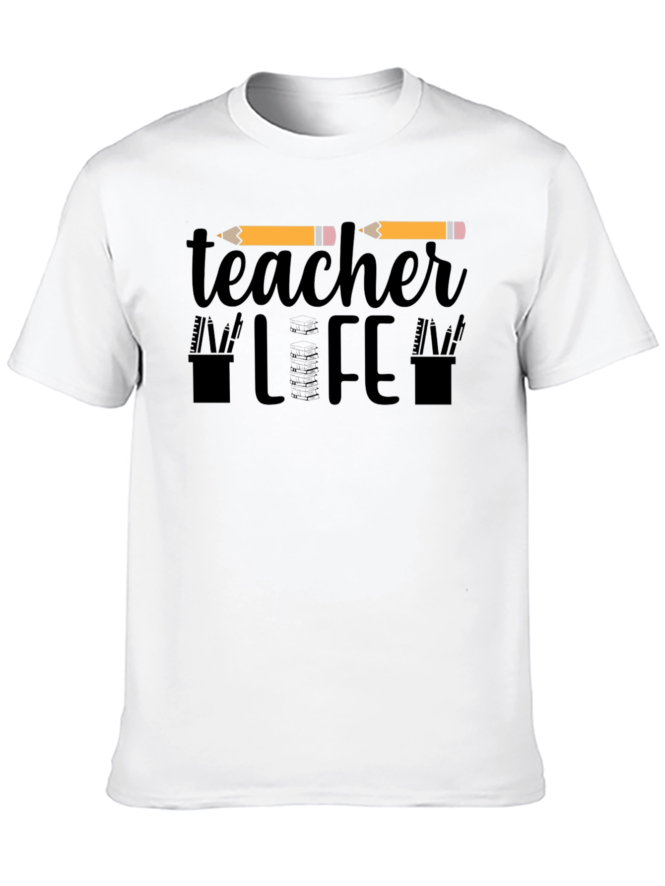 Teacher Life Graphic Tee - Black Unisex T-Shirt