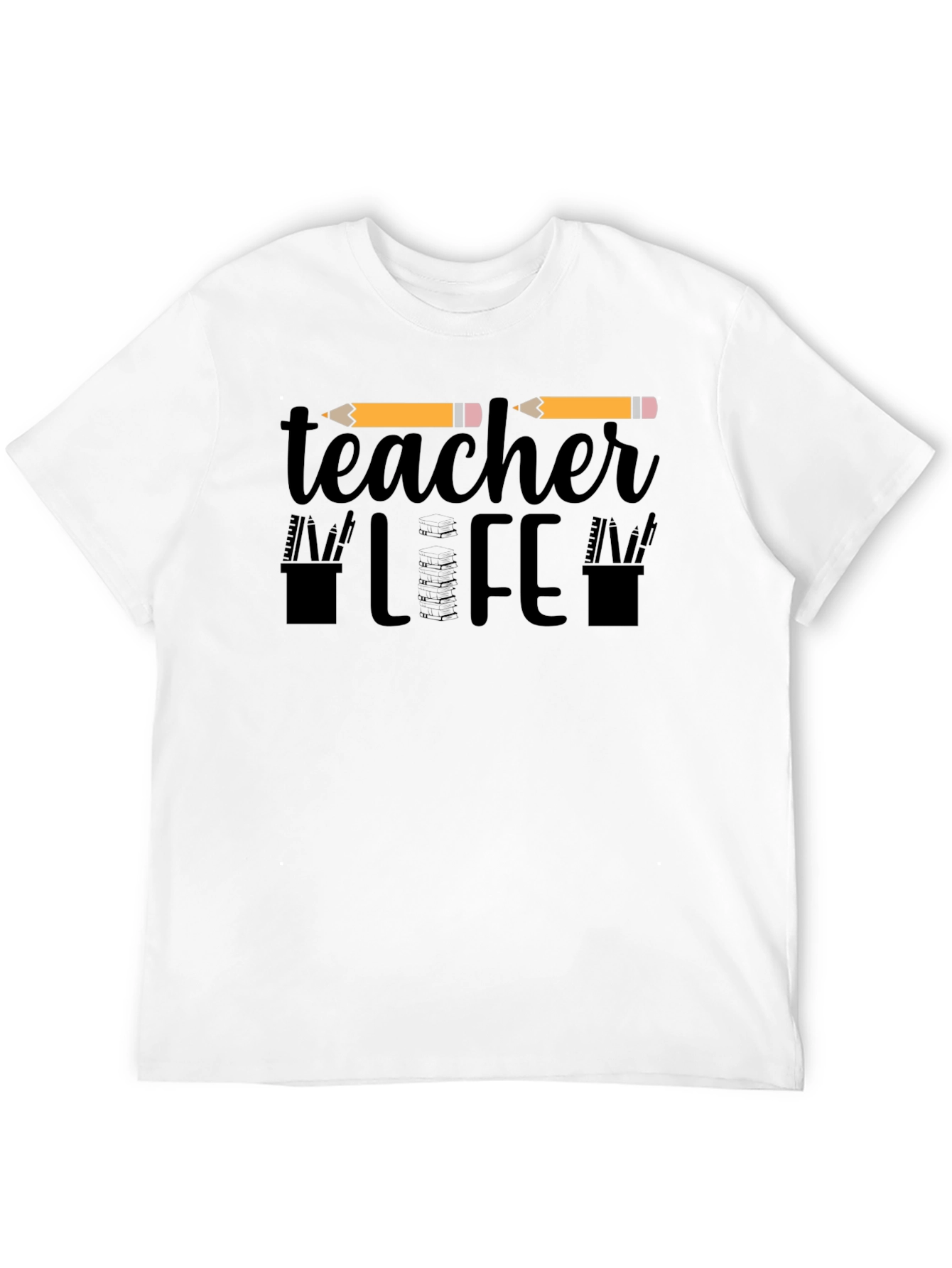 Teacher Life Graphic Tee - Black Unisex T-Shirt