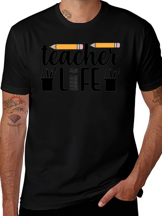Teacher Life Graphic Tee - Black Unisex T-Shirt