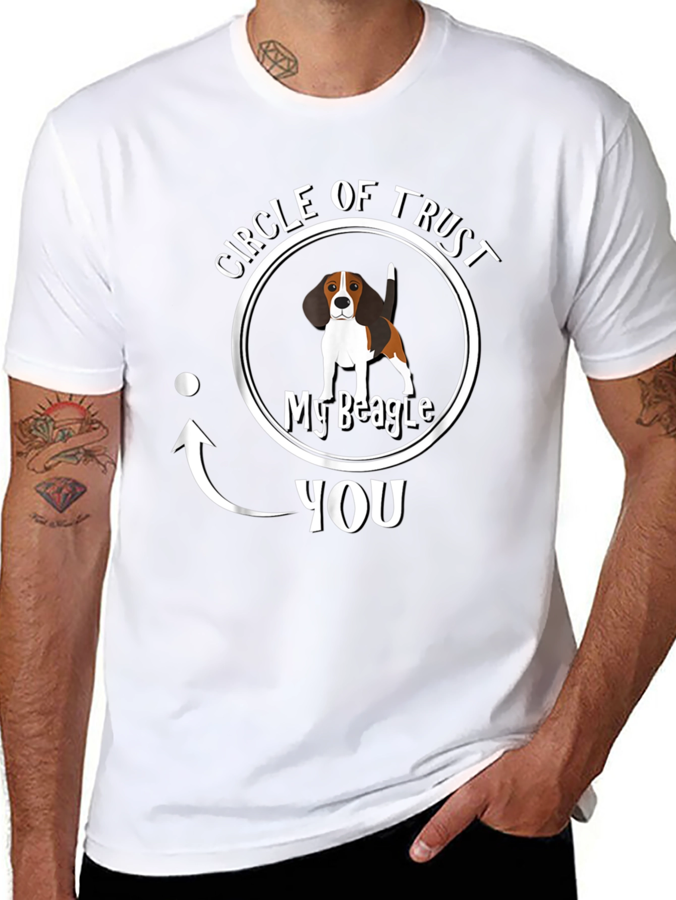 Circle of Trust My Beagle Mens Black T-Shirt