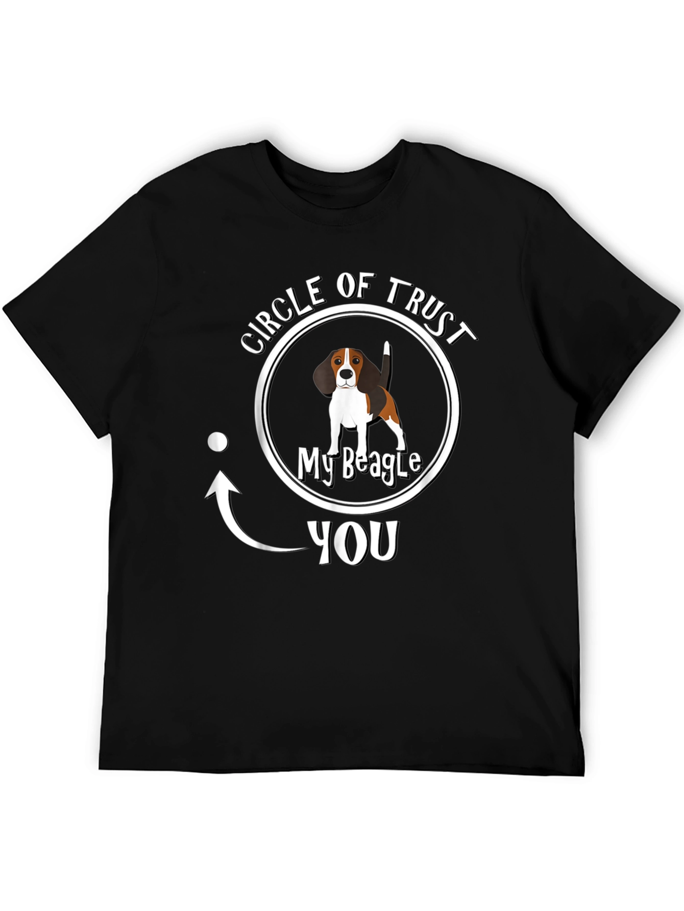 Circle of Trust My Beagle Mens Black T-Shirt