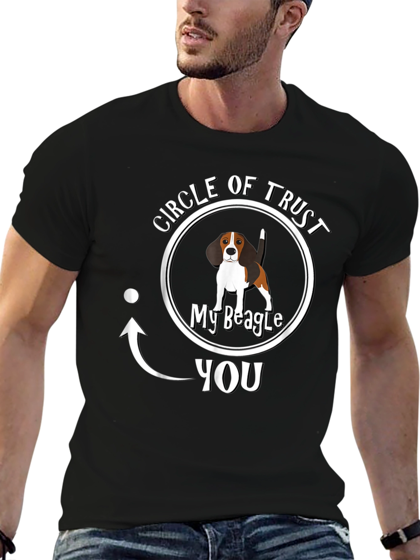 Circle of Trust My Beagle Mens Black T-Shirt