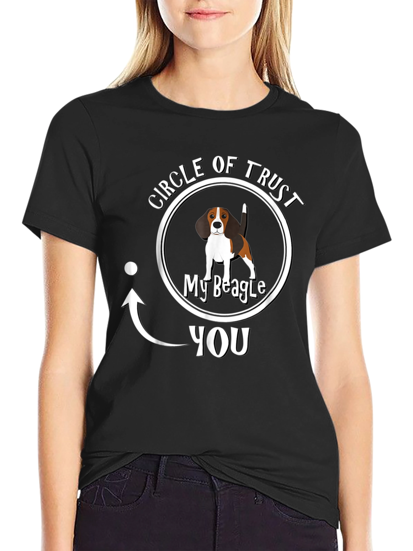 Circle of Trust My Beagle Mens Black T-Shirt