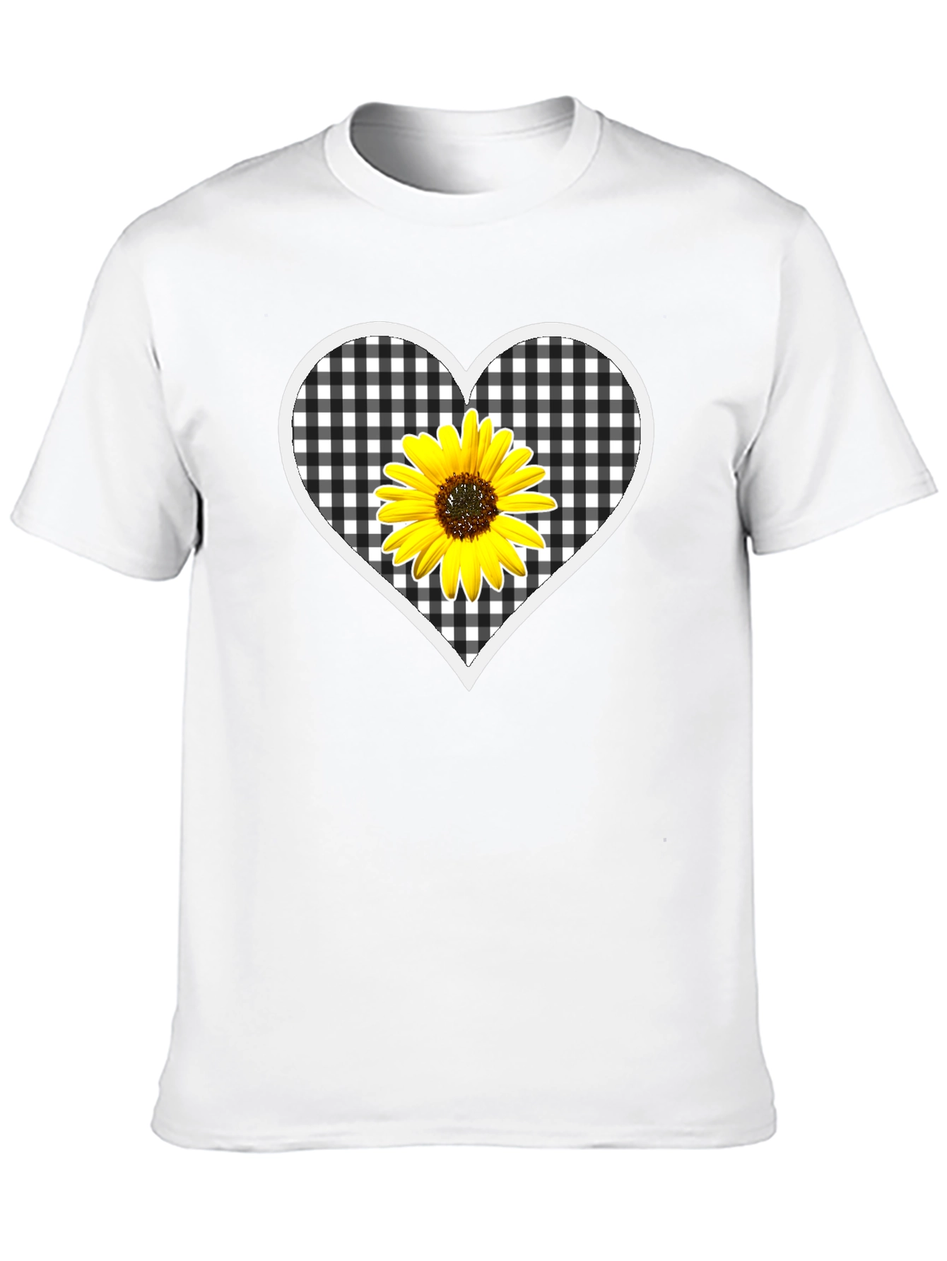 Sunflower Heart Graphic T-Shirt
