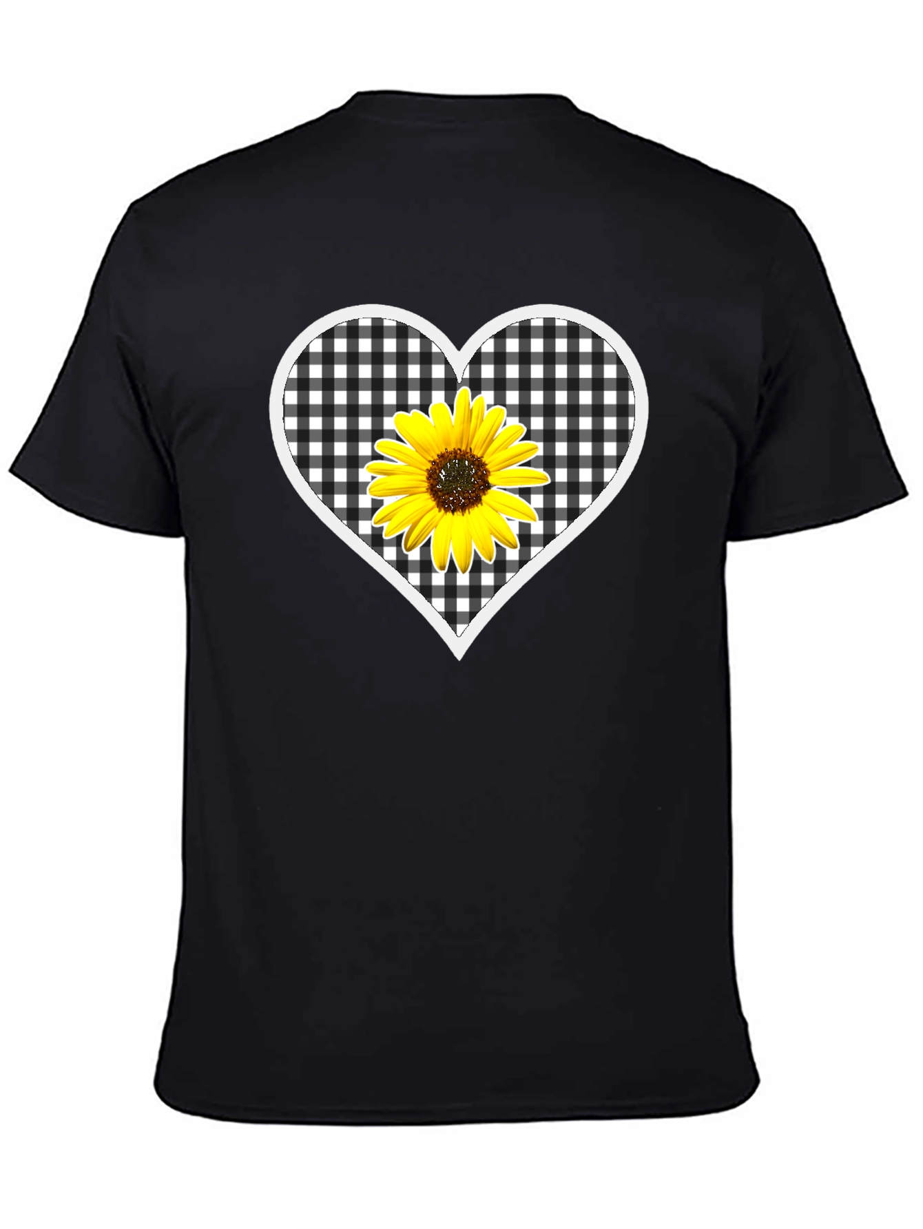 Sunflower Heart Graphic T-Shirt