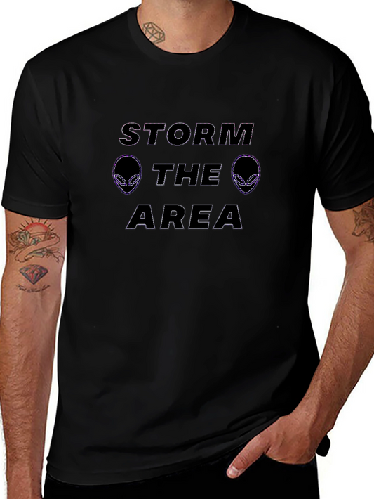 Storm Area Alien Black T-Shirt Graphic Tee