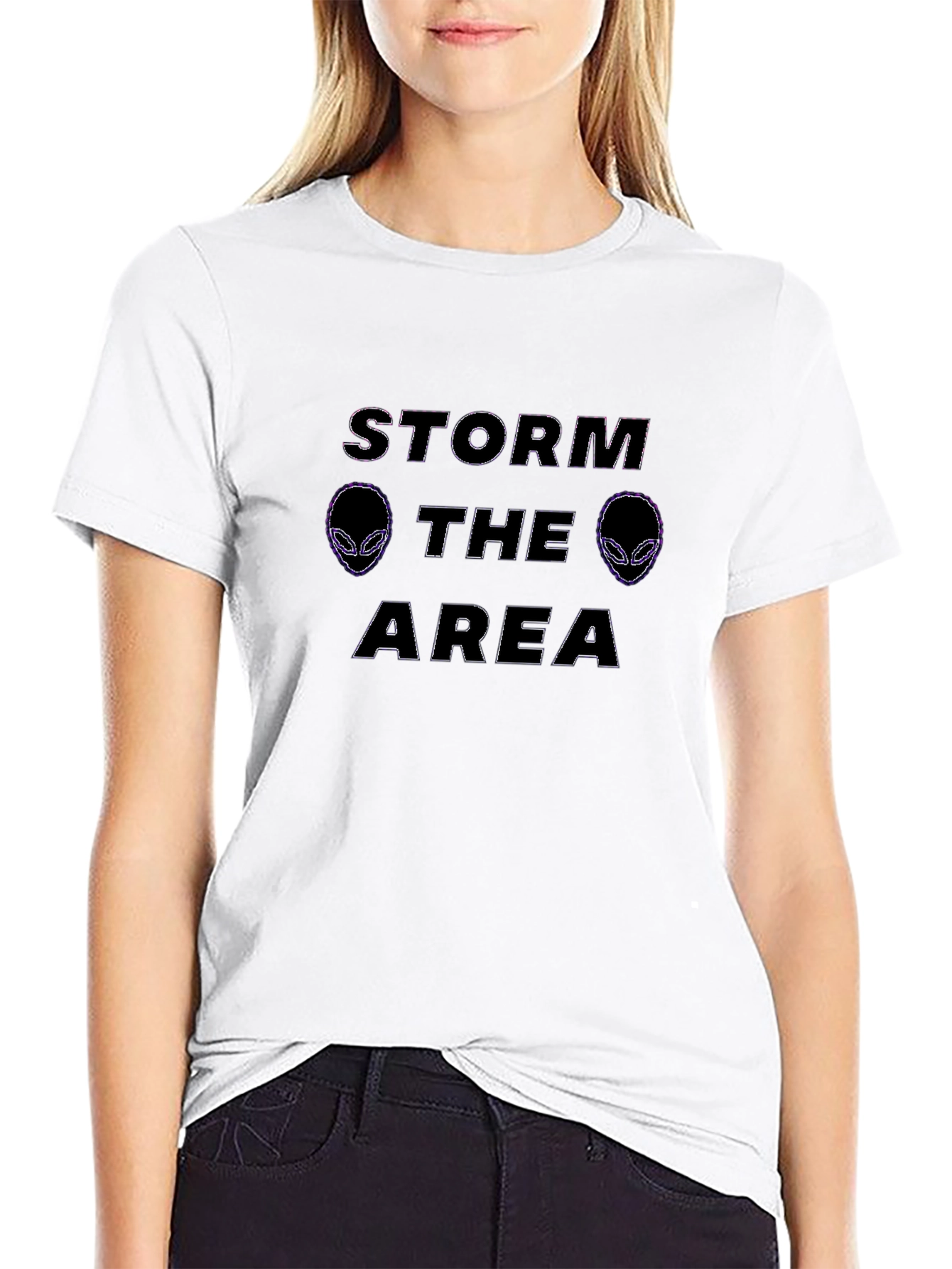 Storm Area Alien Black T-Shirt Graphic Tee