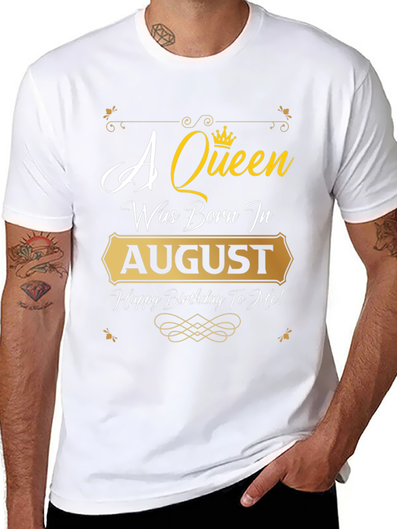 August Birthday Queen T-Shirt