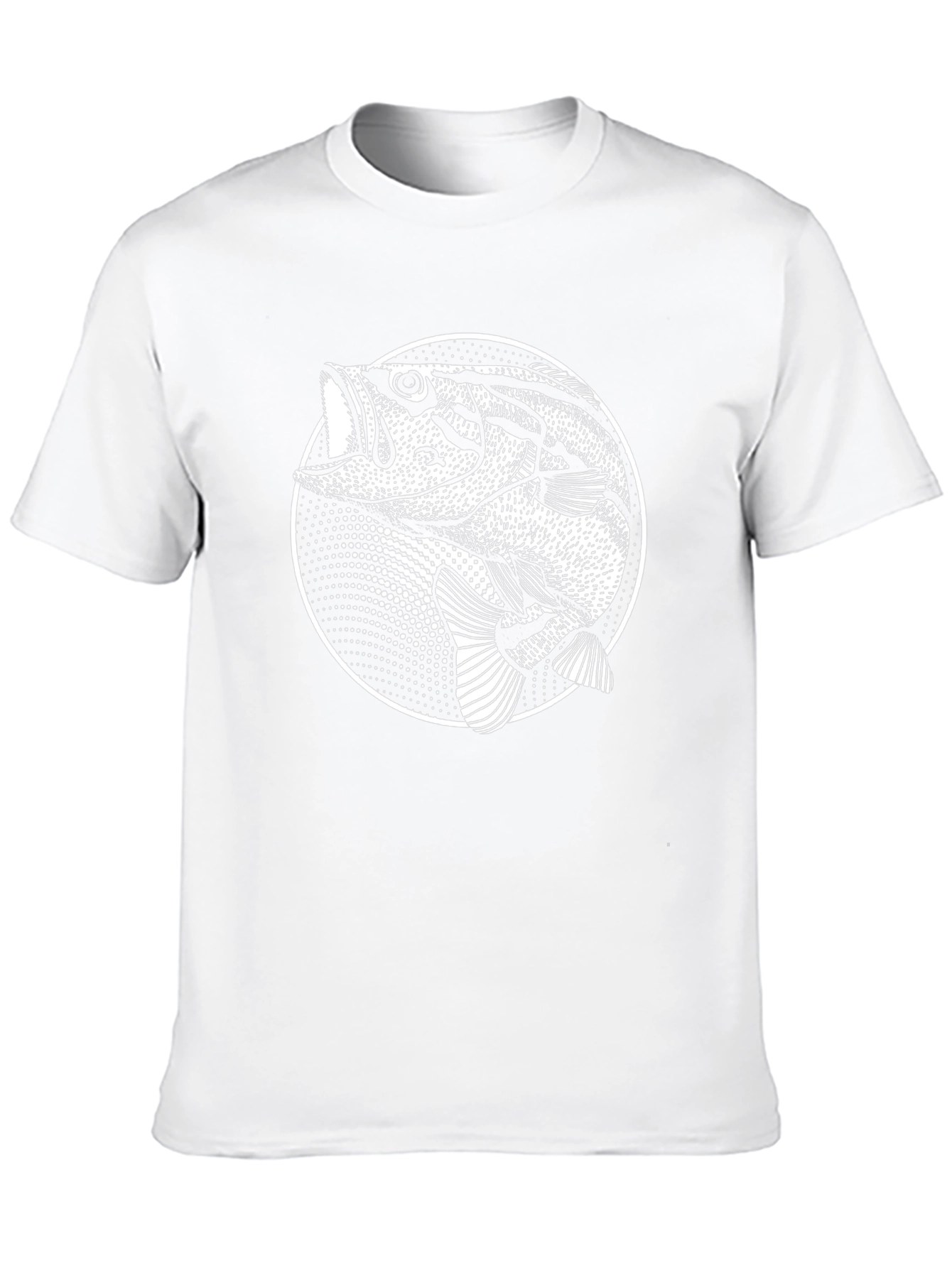 Bass Fish Graphic Tee - Mens Black T-Shirt