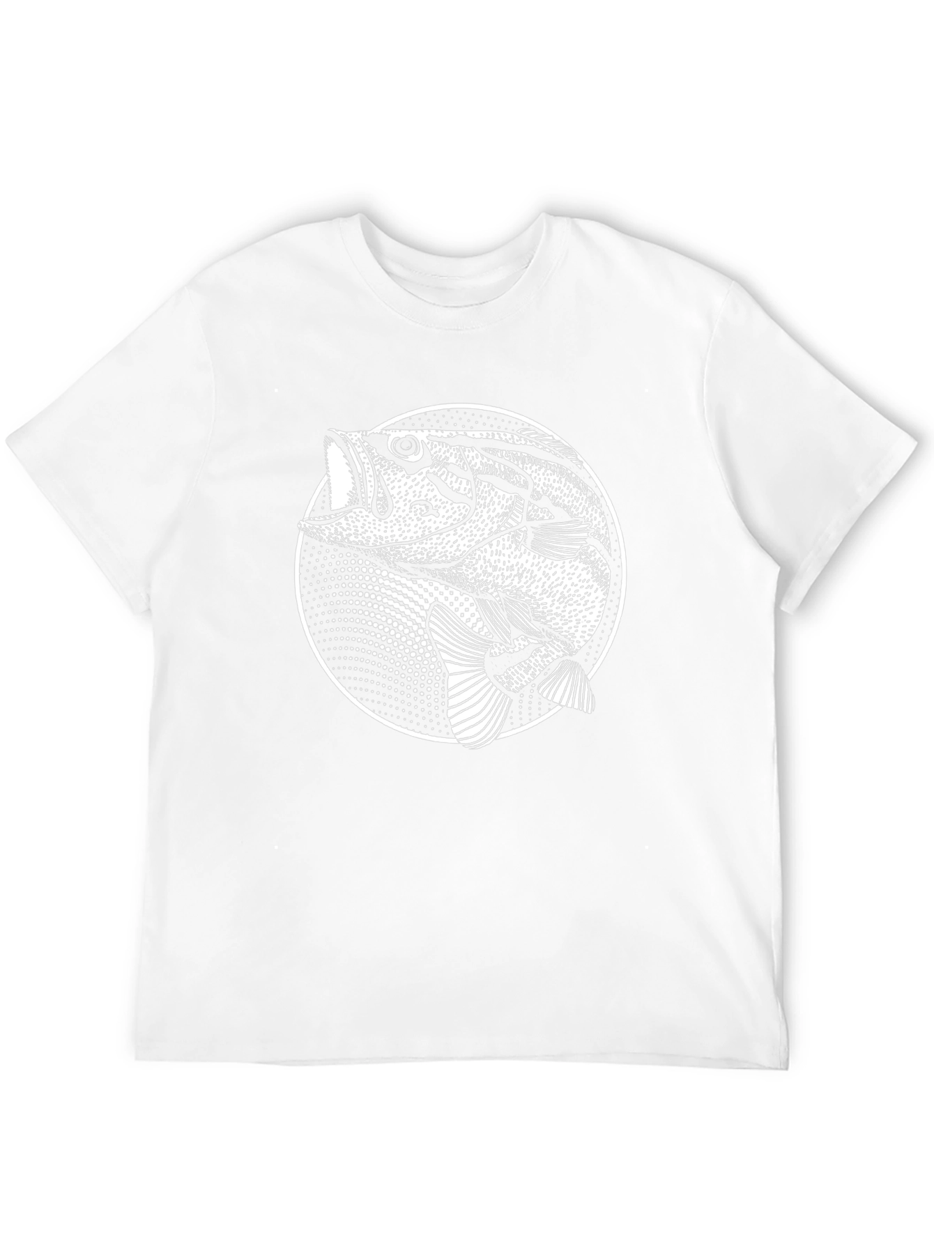Bass Fish Graphic Tee - Mens Black T-Shirt
