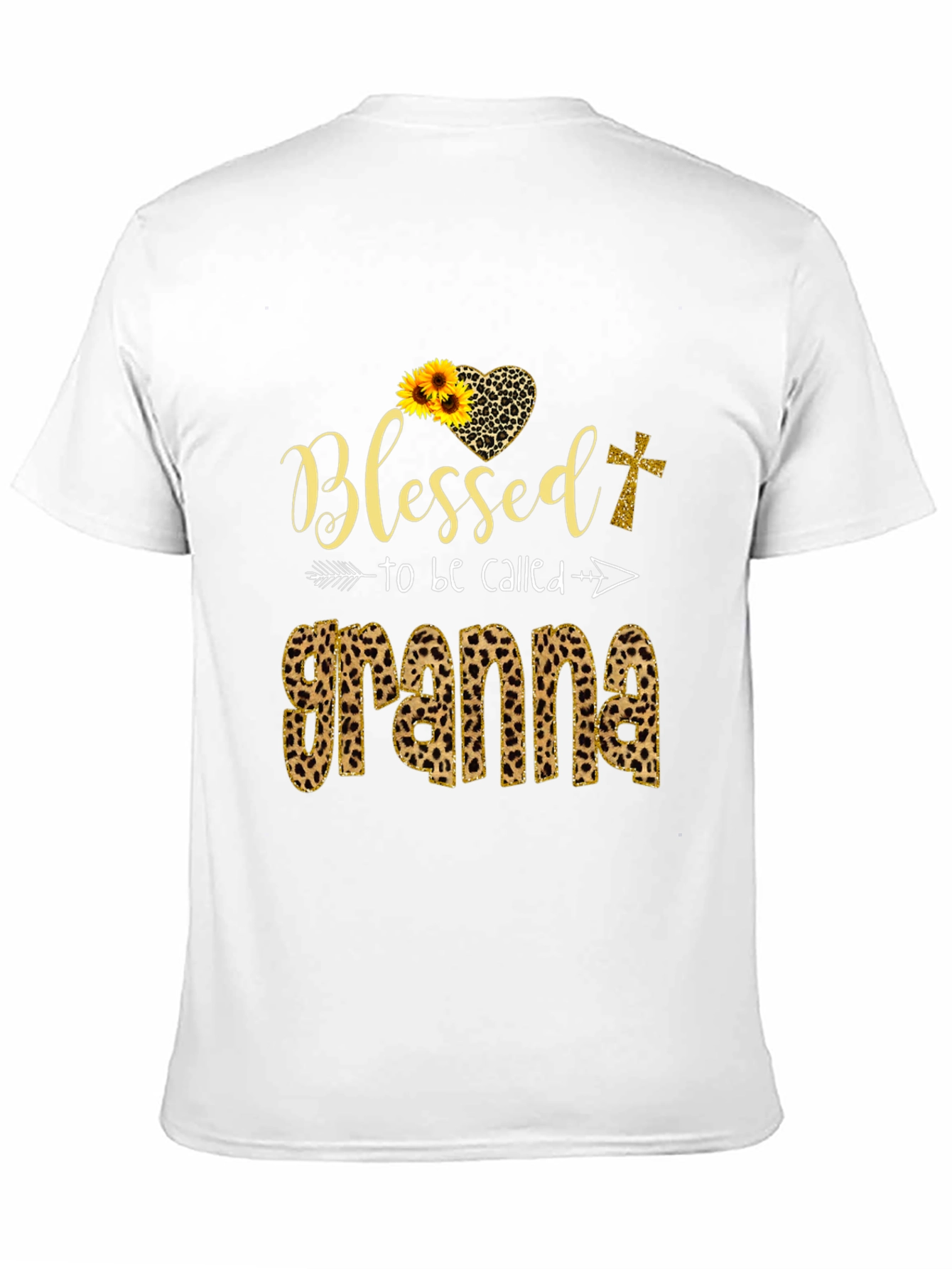 Blessed Grandma Leopard Print Graphic Tee