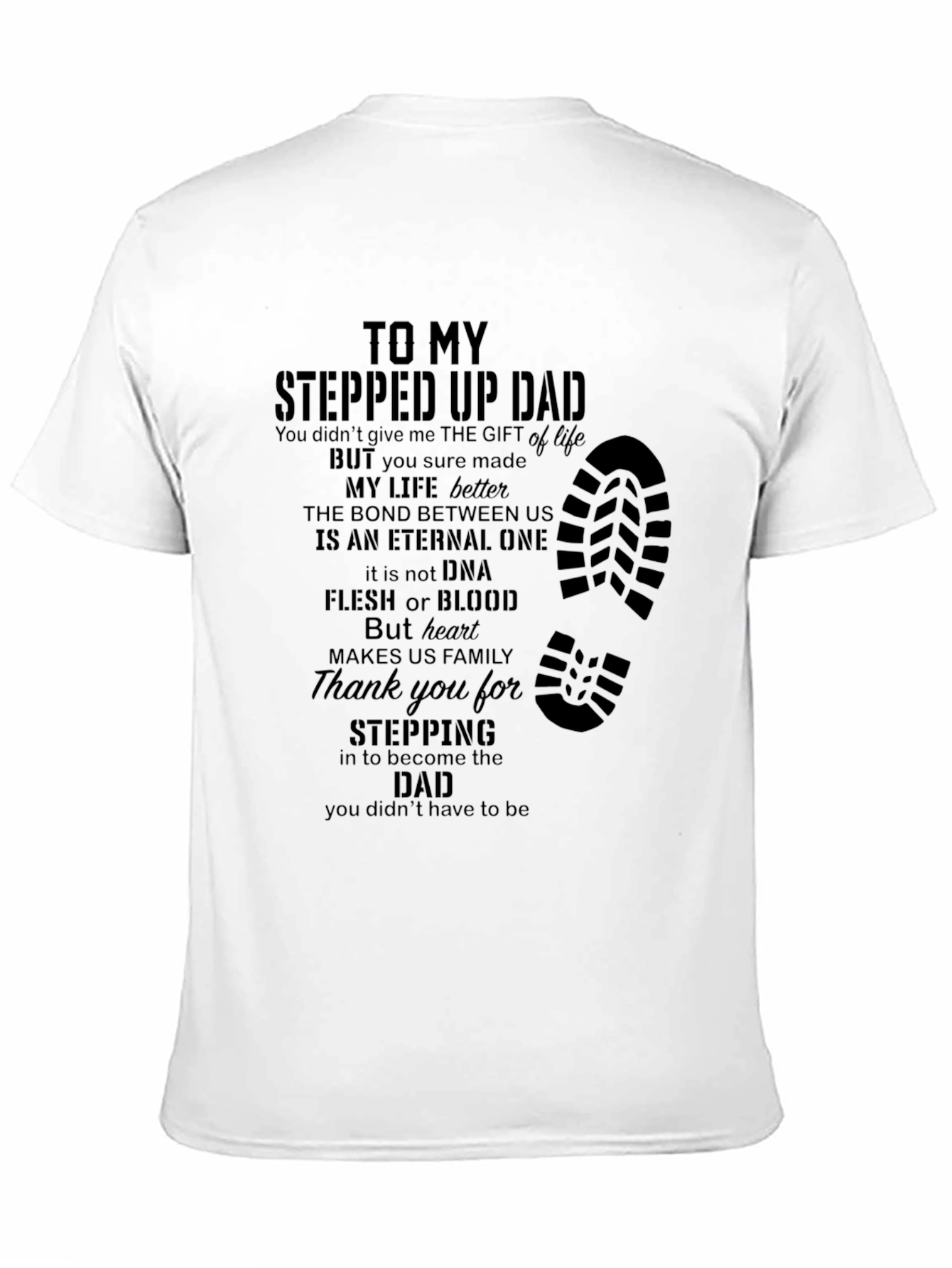 Stepped Up Dad Graphic T-Shirt