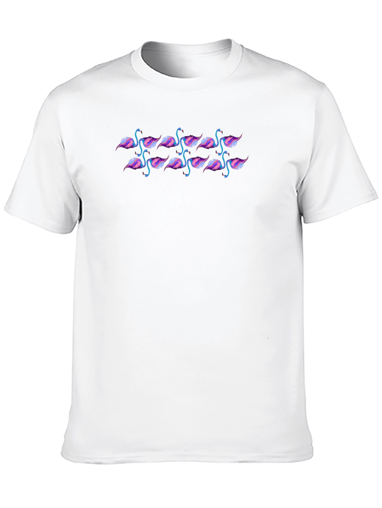 Black Flamingo Pattern Tee