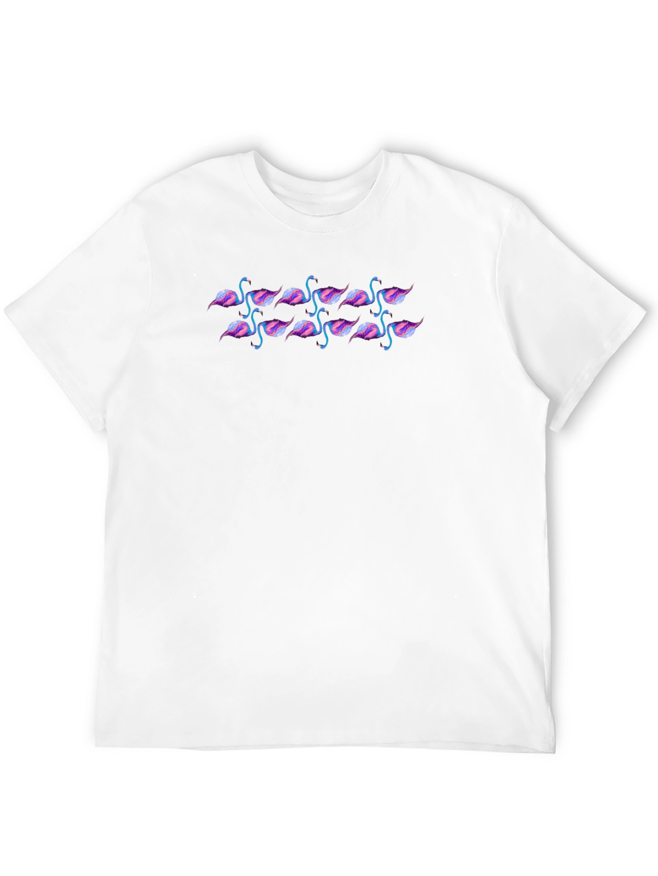 Black Flamingo Pattern Tee