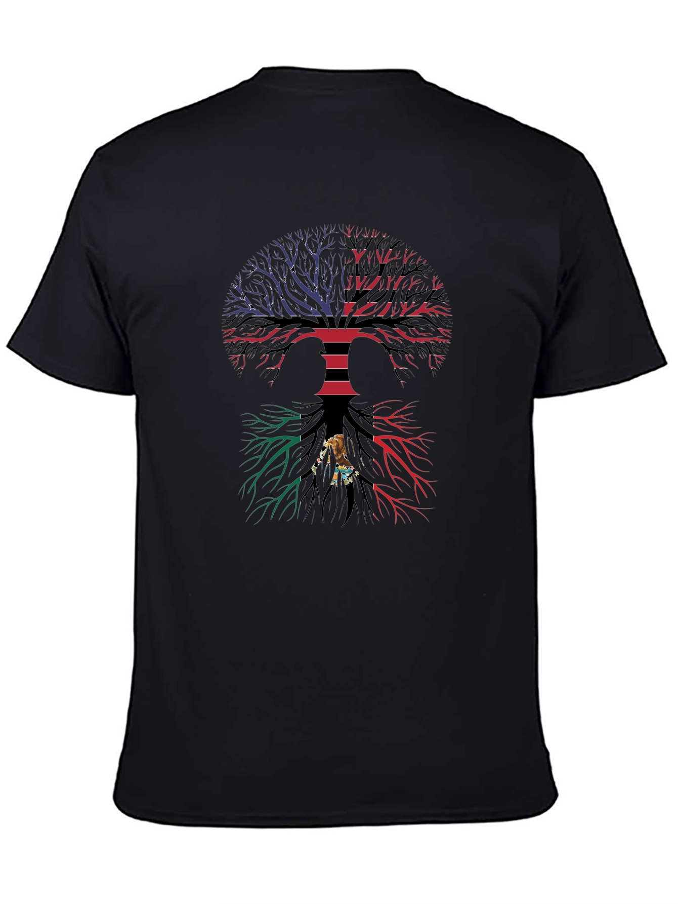 Tree of Life Graphic Tee - Black Cotton Blend