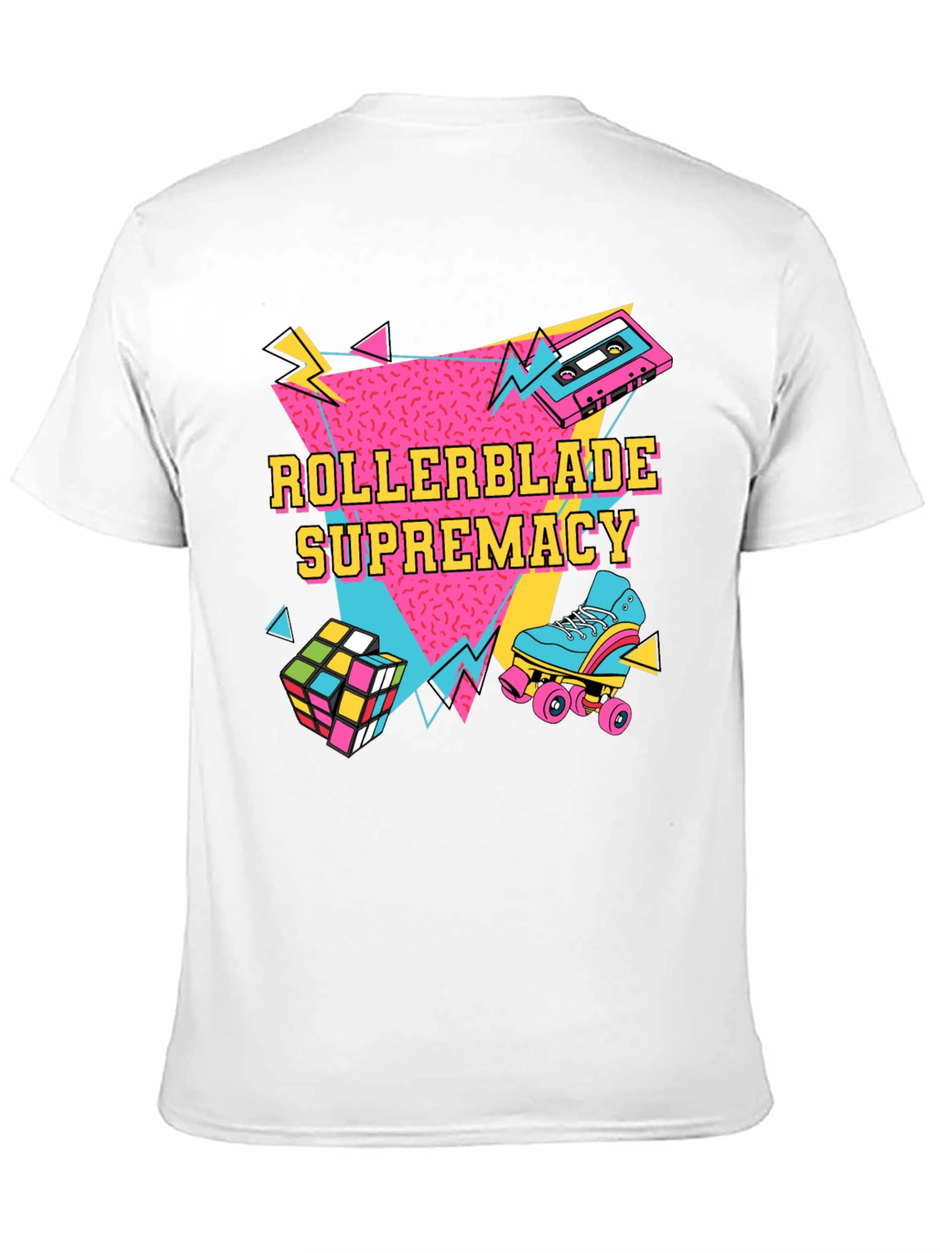 Retro Rollerblade Supremacy Graphic Tee - 80s Style