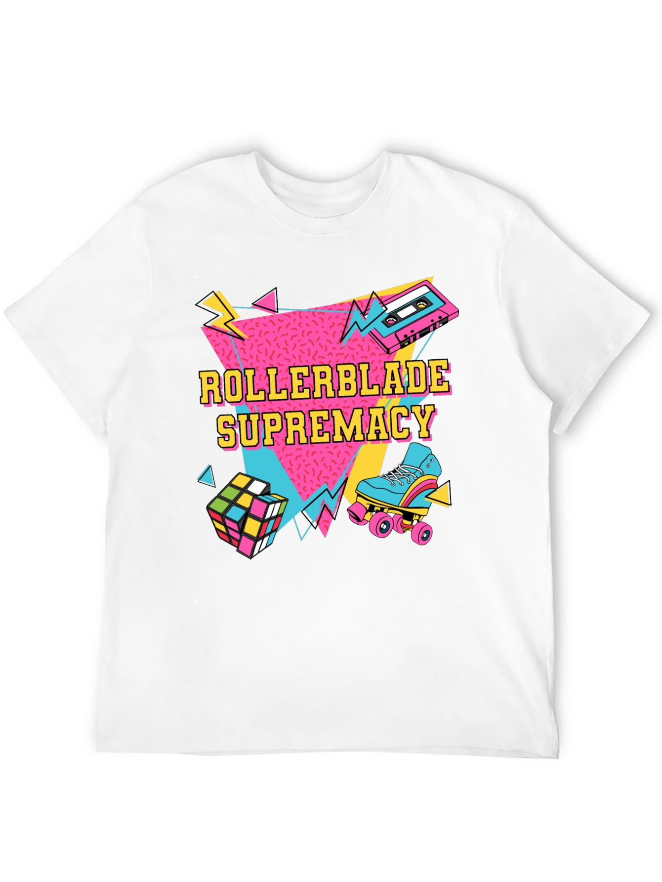 Retro Rollerblade Supremacy Graphic Tee - 80s Style