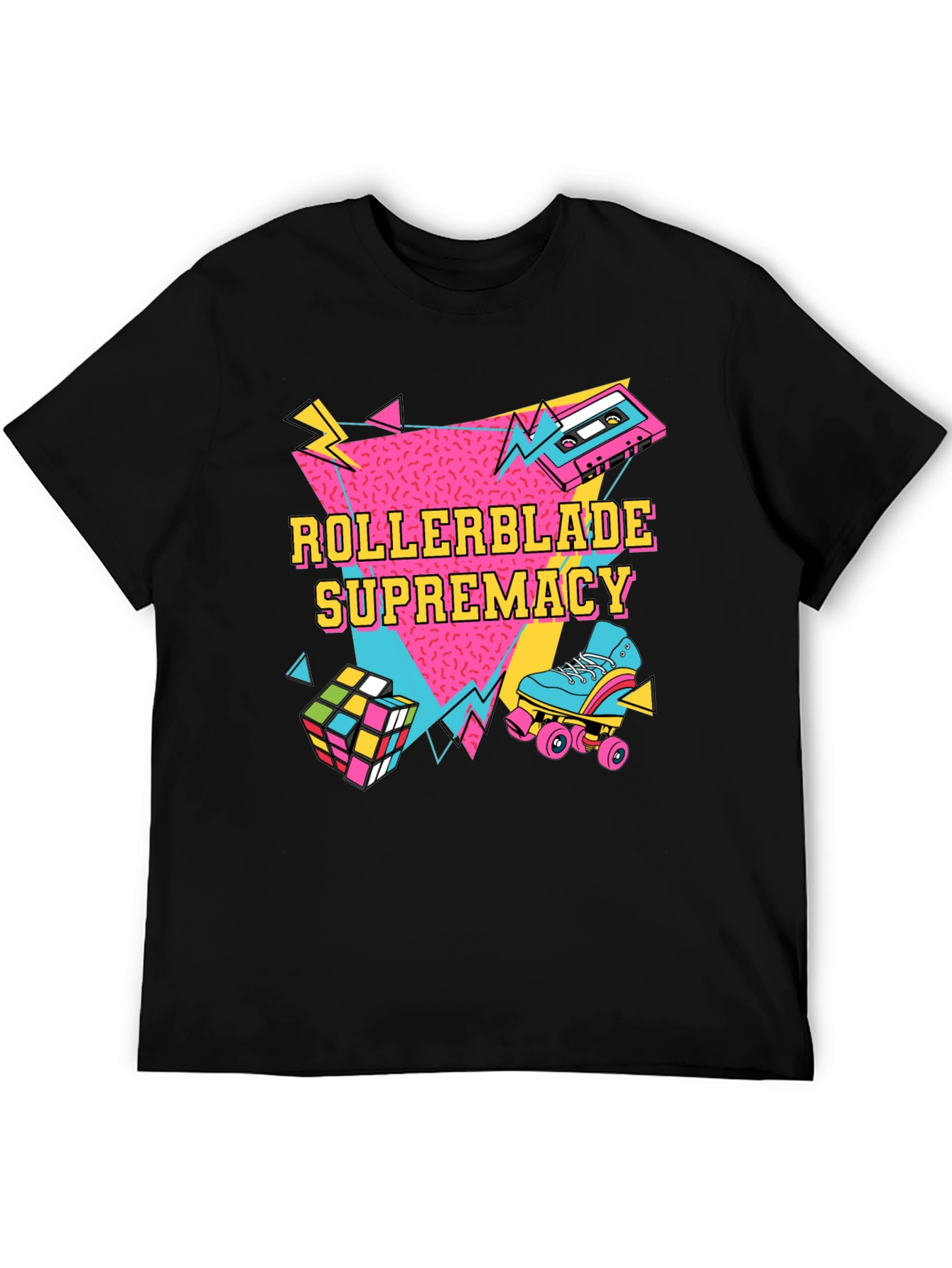 Retro Rollerblade Supremacy Graphic Tee - 80s Style