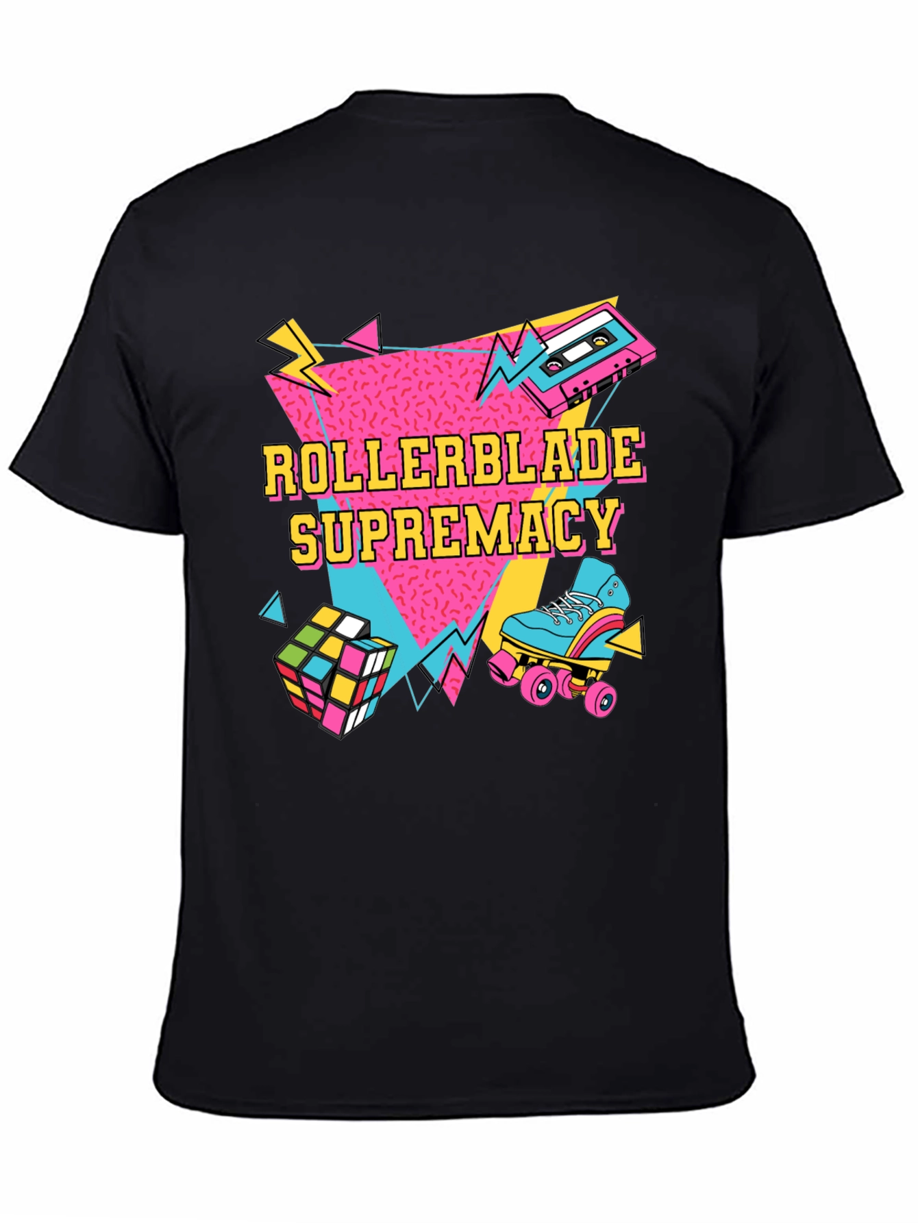 Retro Rollerblade Supremacy Graphic Tee - 80s Style