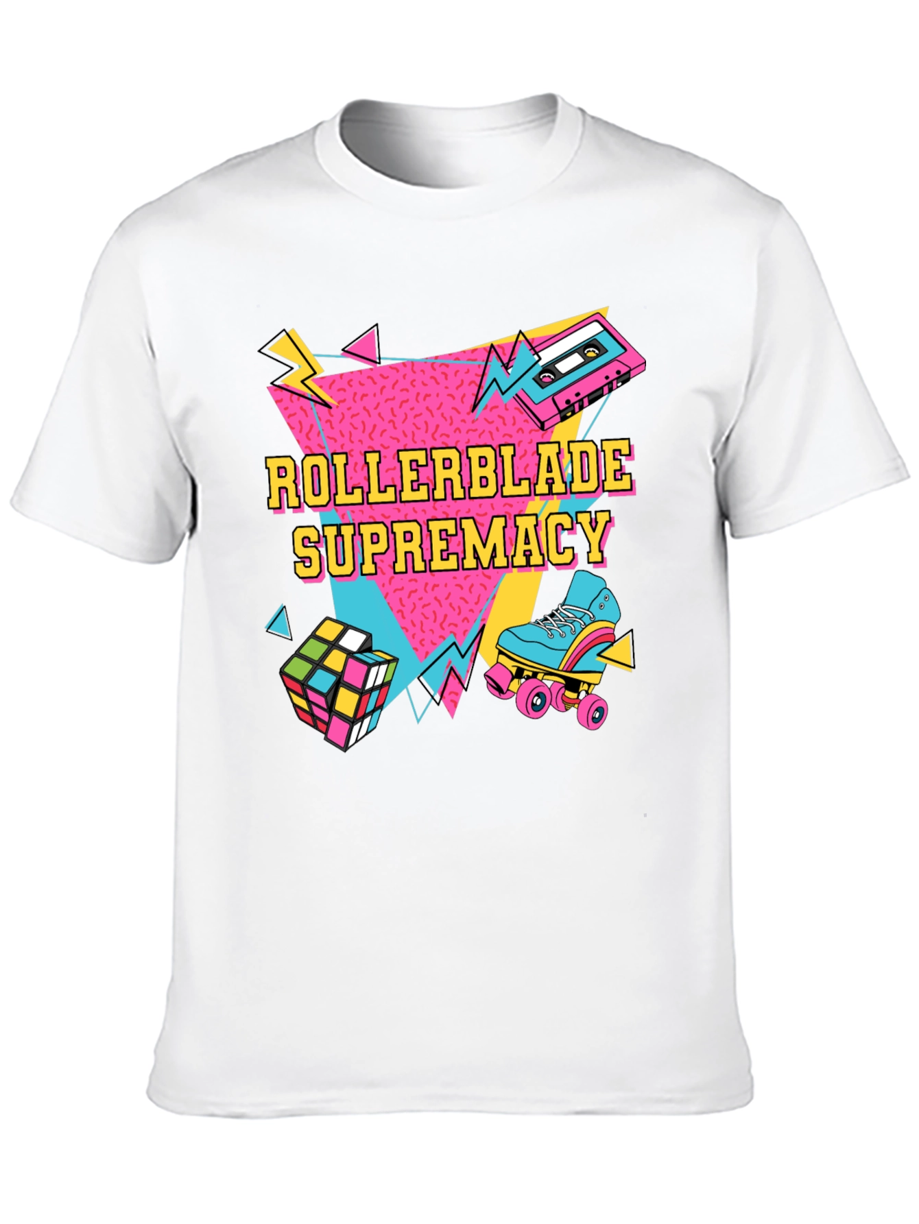Retro Rollerblade Supremacy Graphic Tee - 80s Style