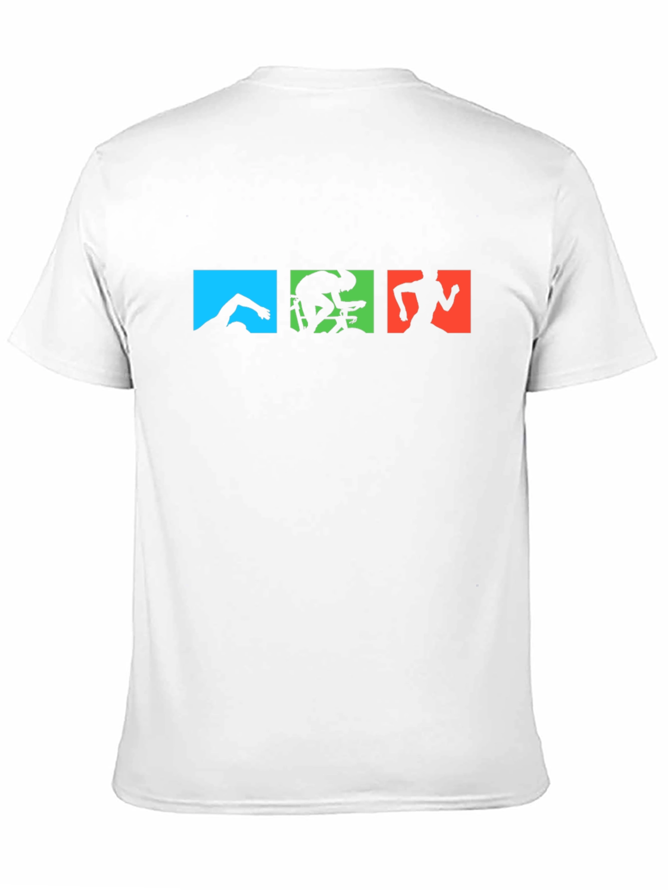 Triathlon T-Shirt - Swim Bike Run - Black