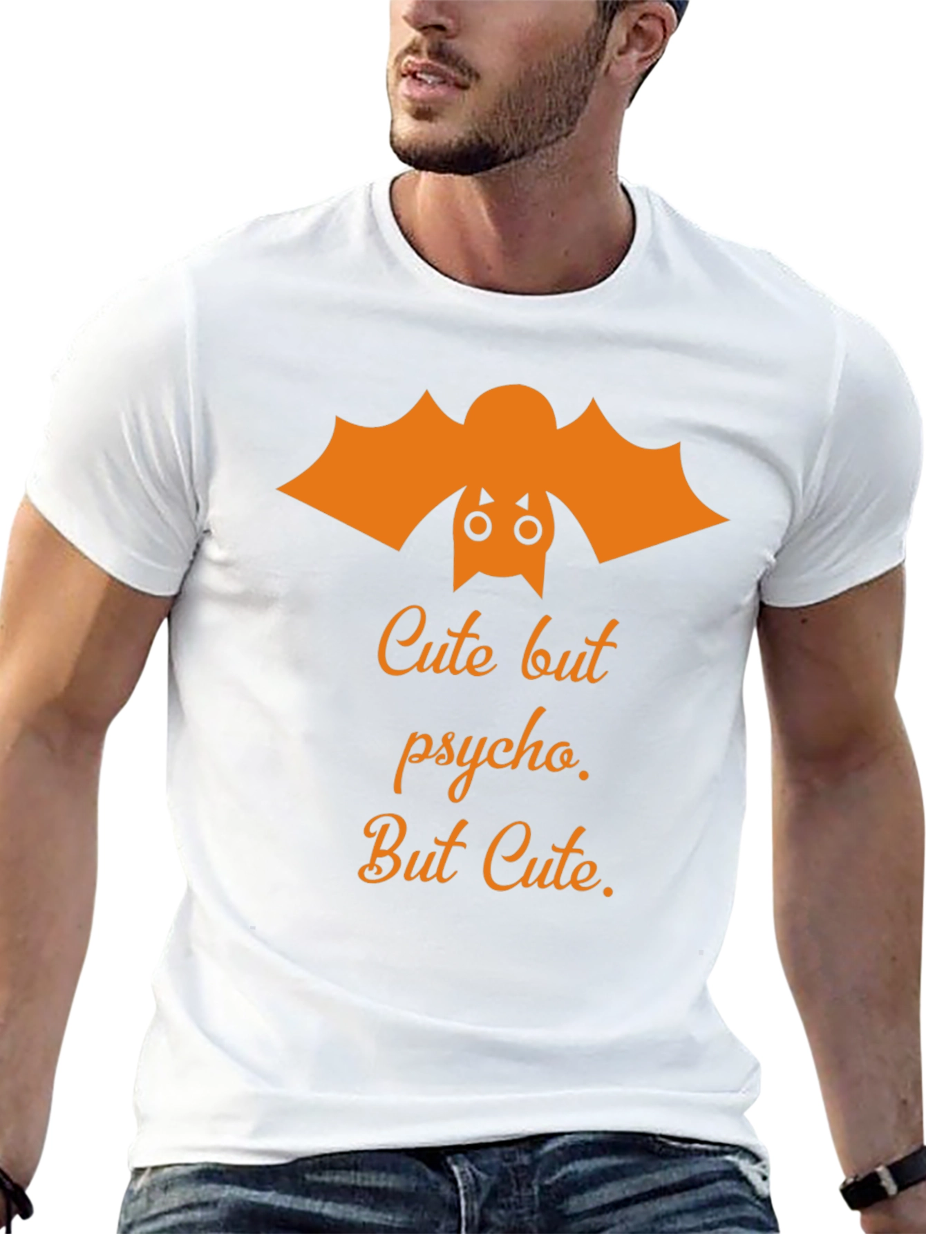 Cute But Psycho Bat Graphic T-Shirt