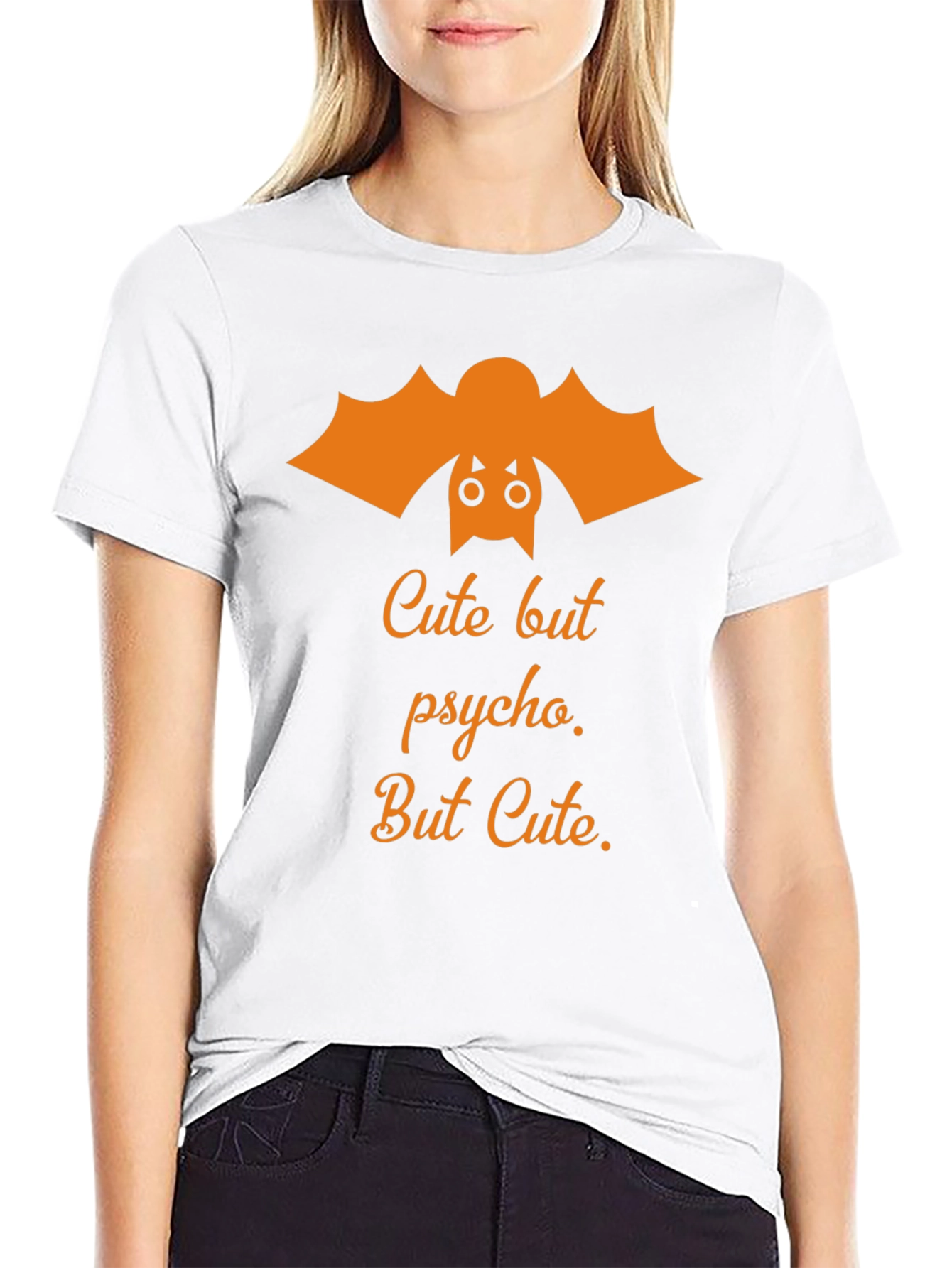 Cute But Psycho Bat Graphic T-Shirt