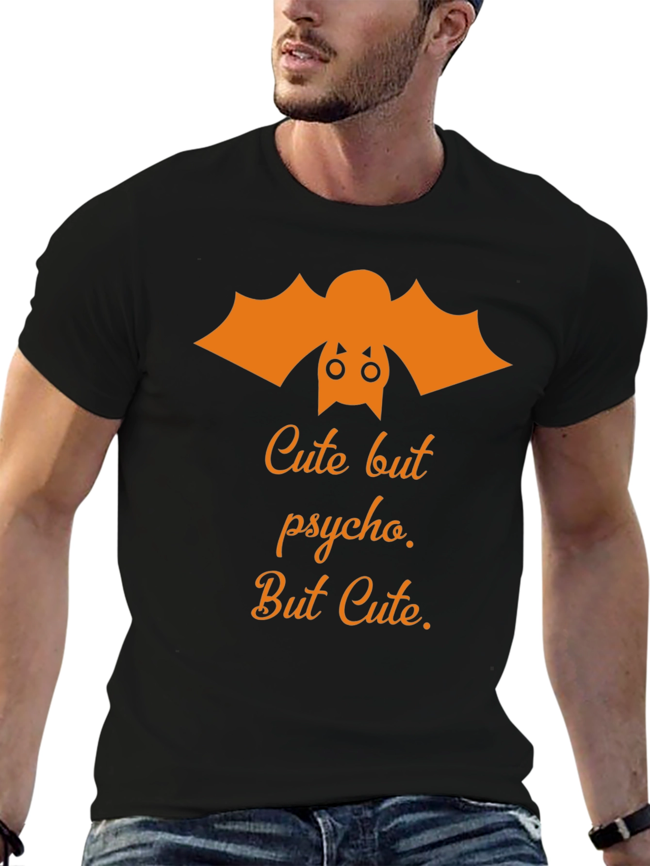 Cute But Psycho Bat Graphic T-Shirt