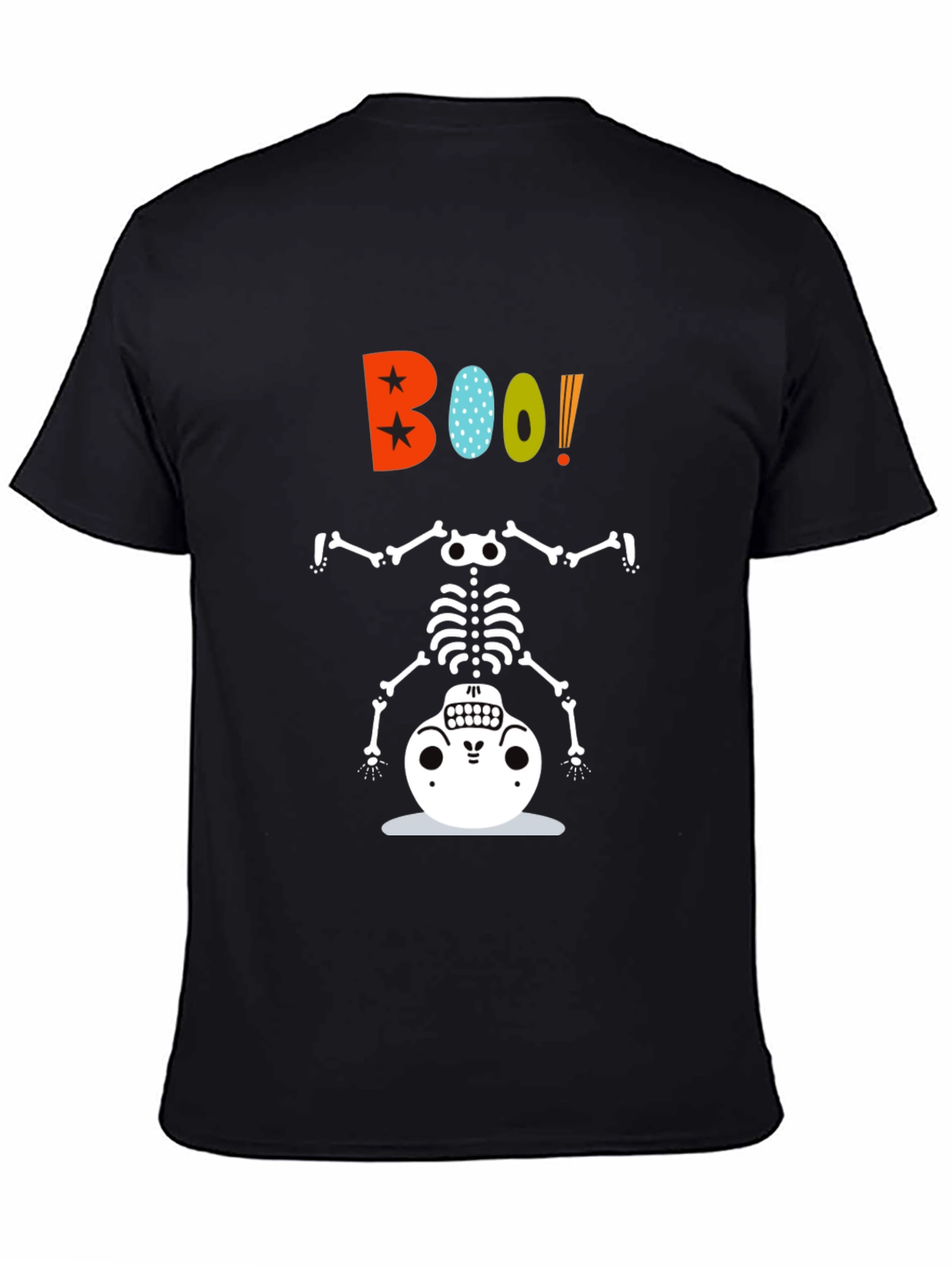 Boo! Halloween Skeleton Graphic Tee