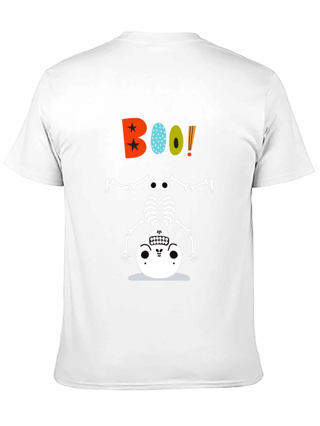 Boo! Halloween Skeleton Graphic Tee