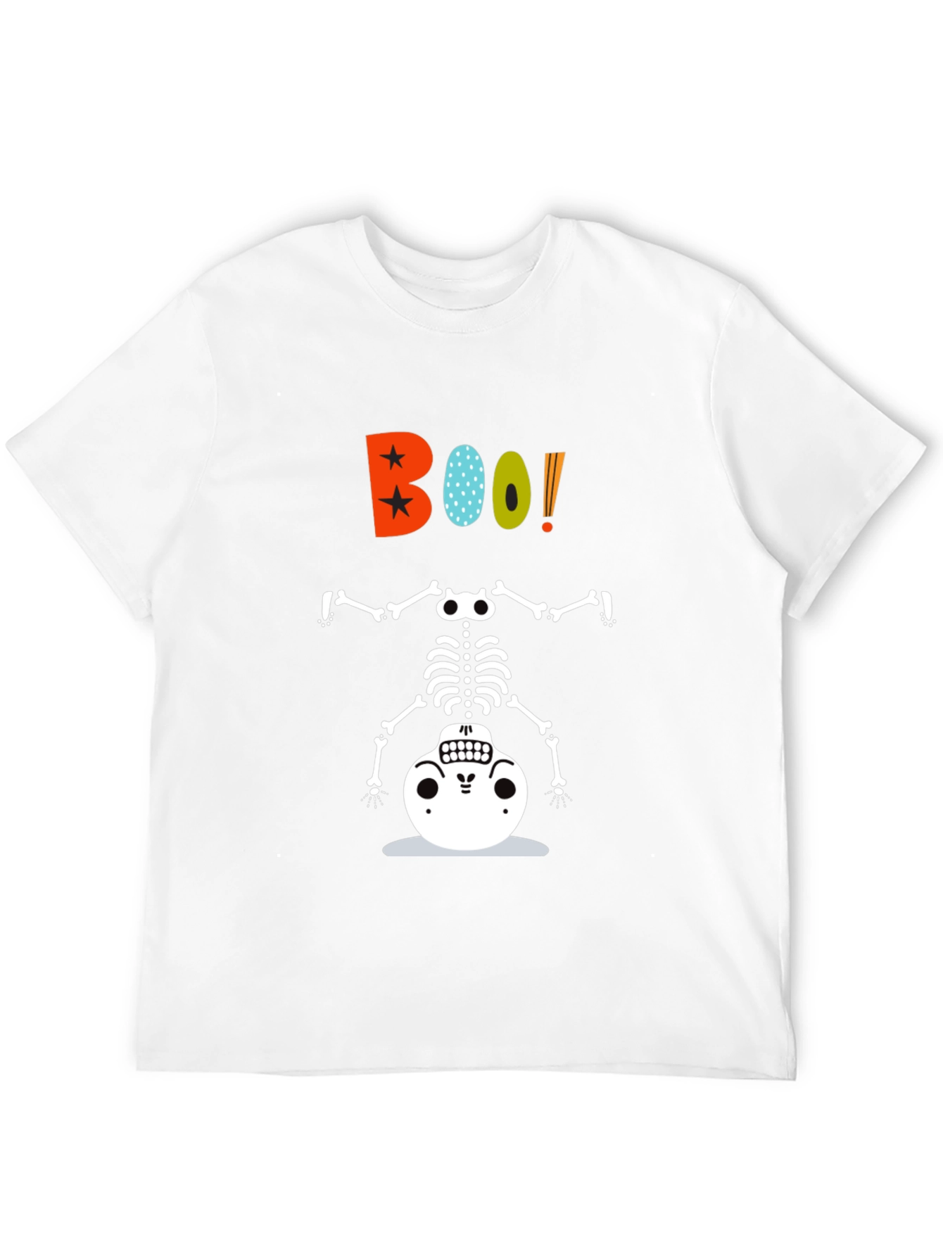 Boo! Halloween Skeleton Graphic Tee