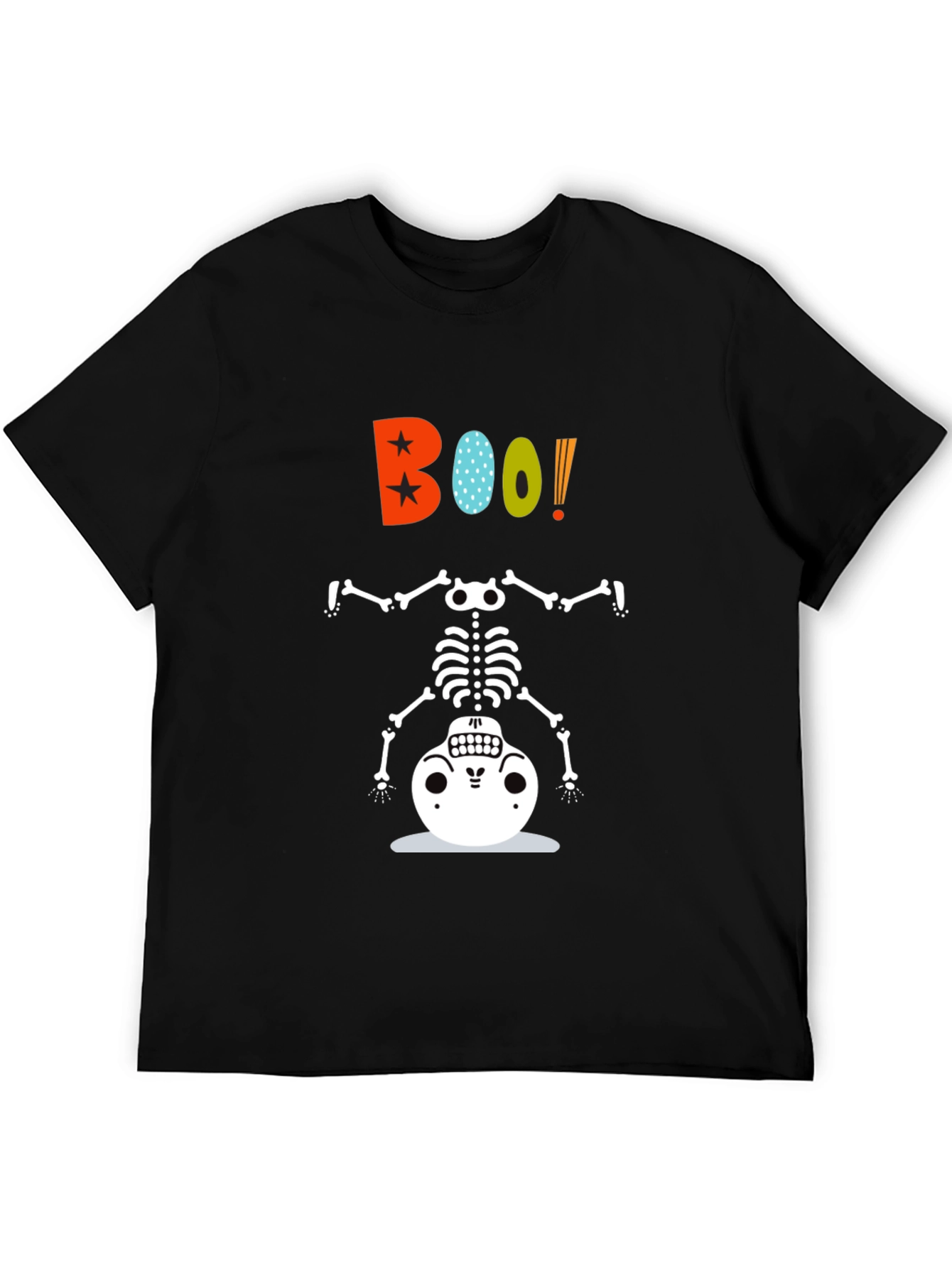 Boo! Halloween Skeleton Graphic Tee