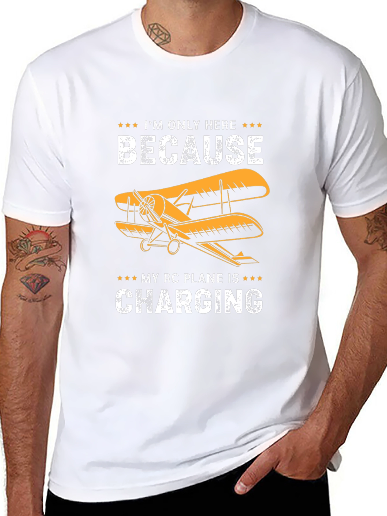 RC Plane Charging Graphic Tee
