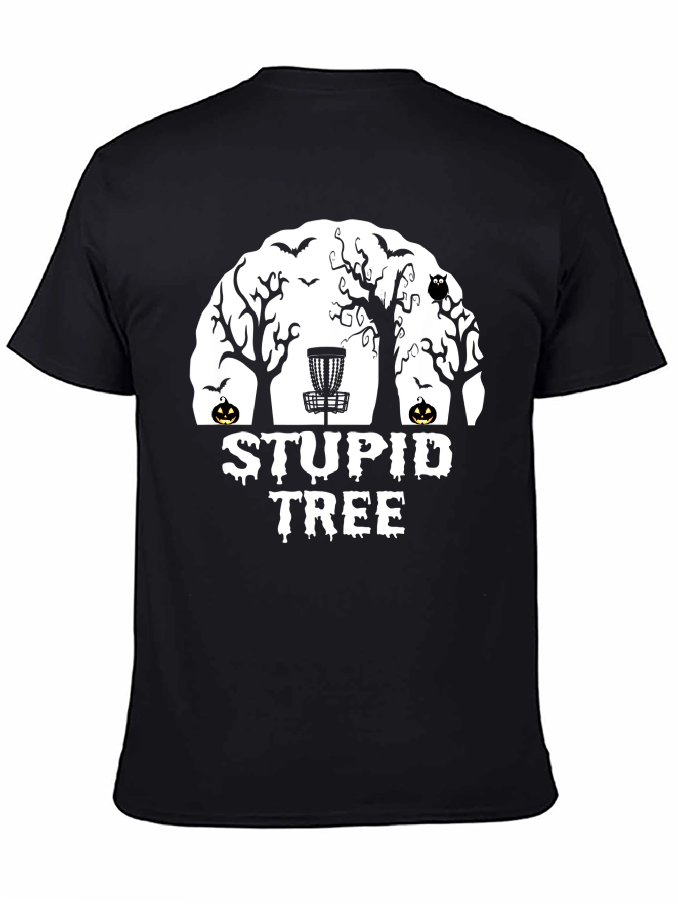 Stupid Tree Disc Golf Halloween T-Shirt