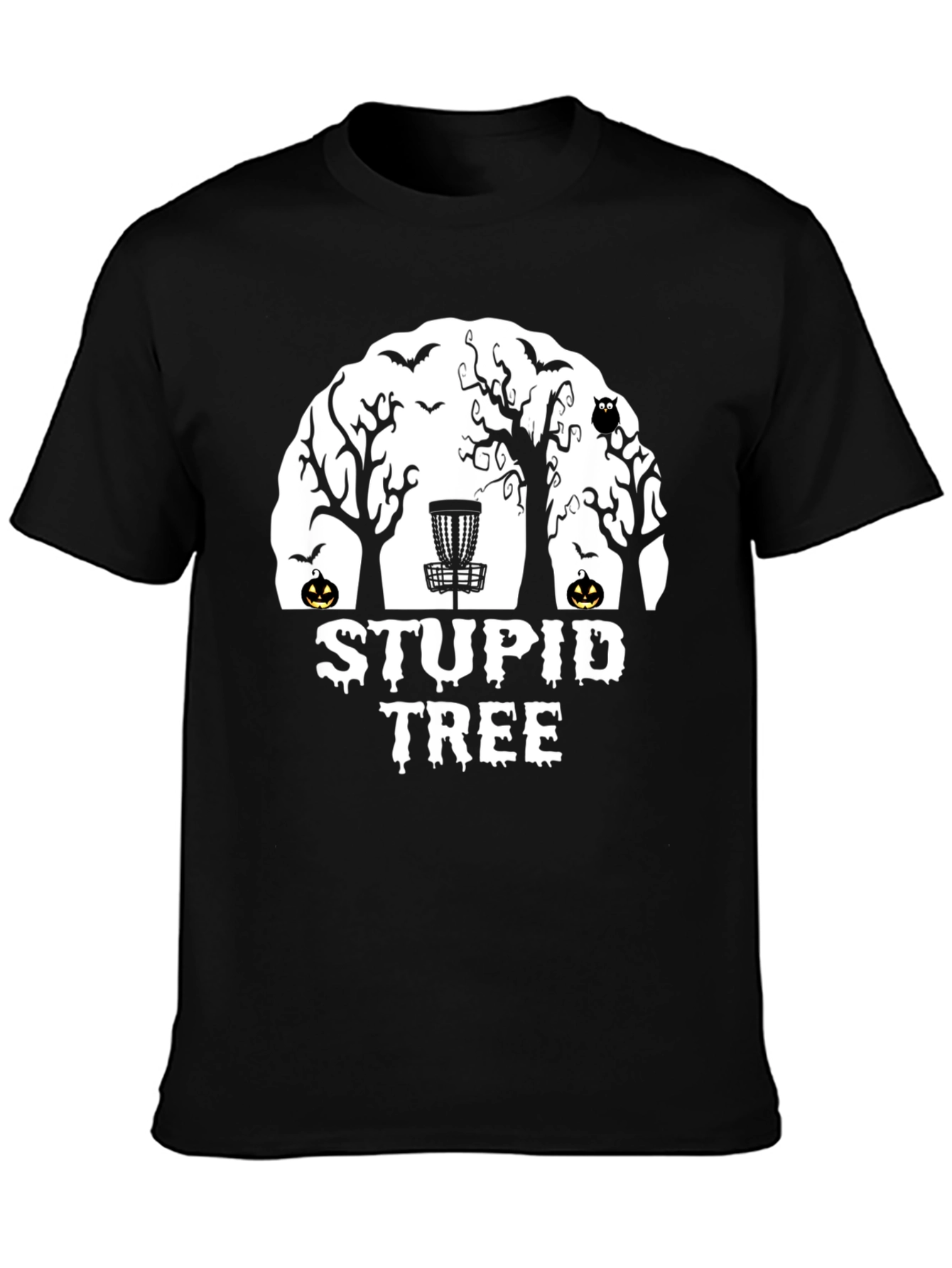 Stupid Tree Disc Golf Halloween T-Shirt