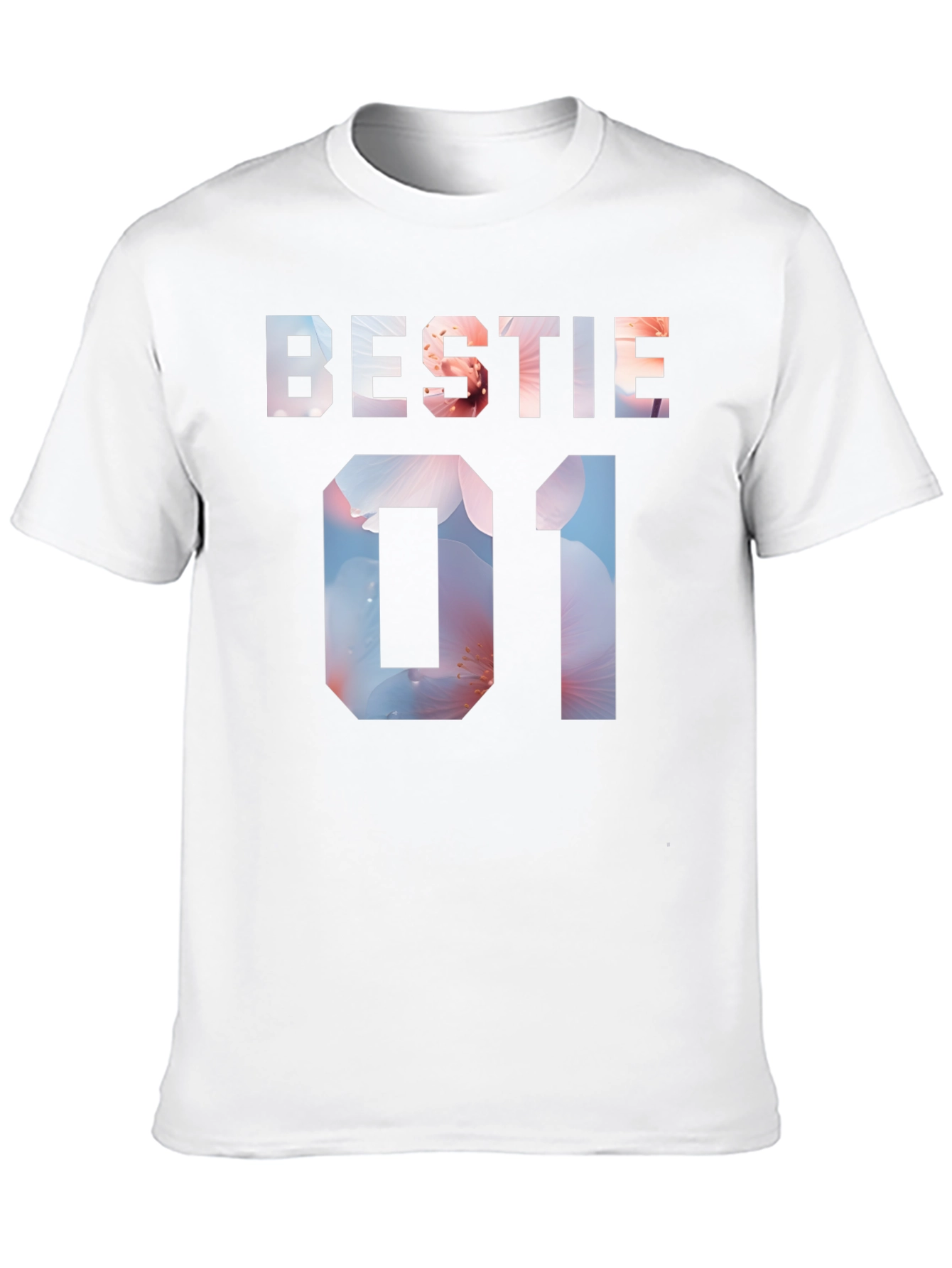 Bestie 01 Floral Print T-Shirt