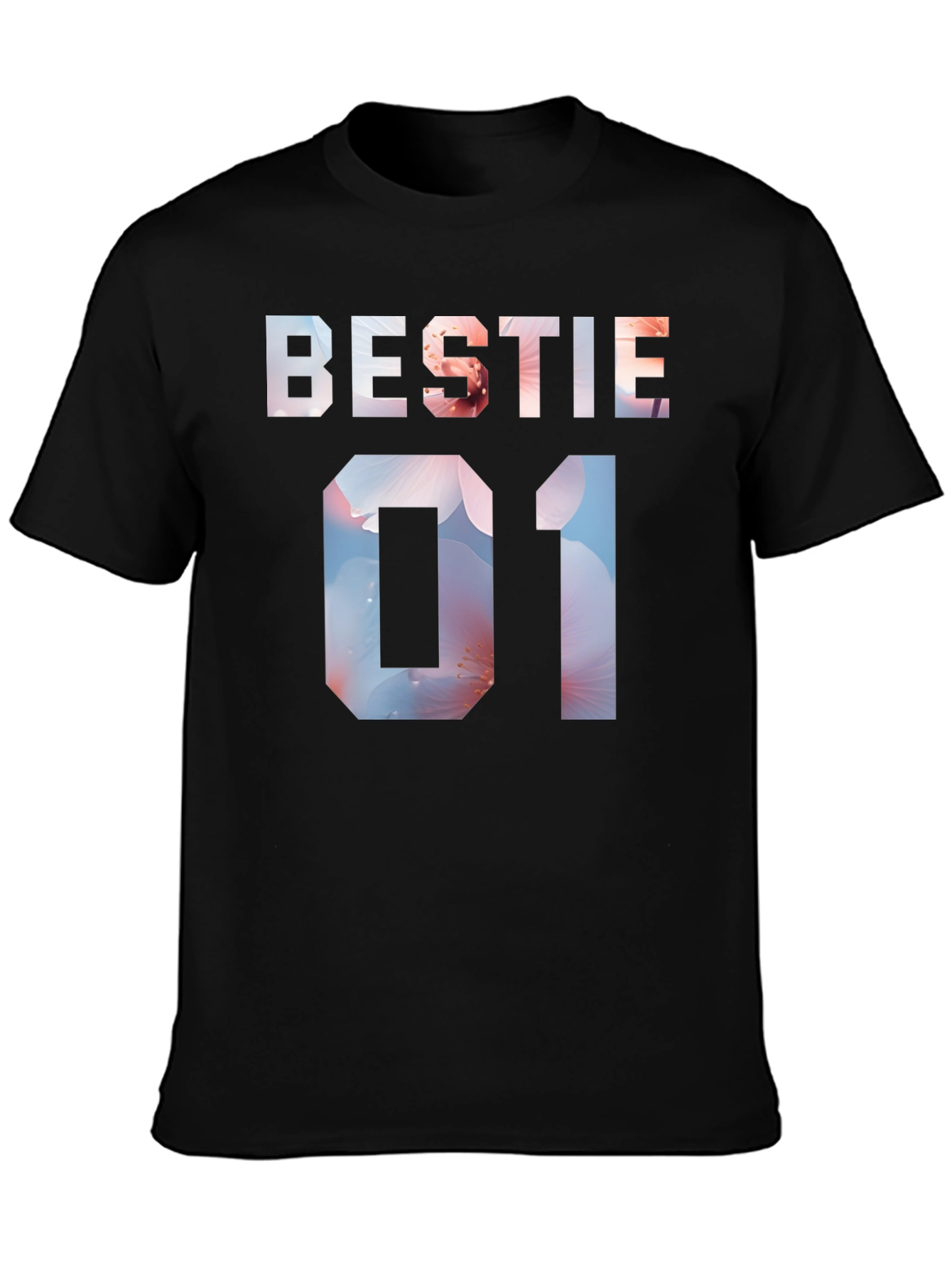 Bestie 01 Floral Print T-Shirt