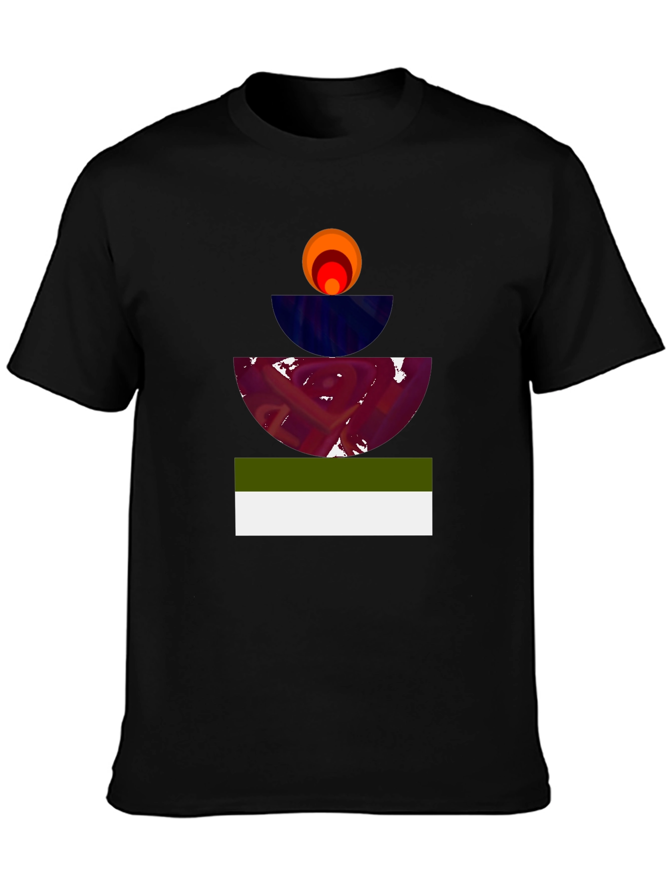 Abstract Geometric Graphic Tee - Modern Art Shirt