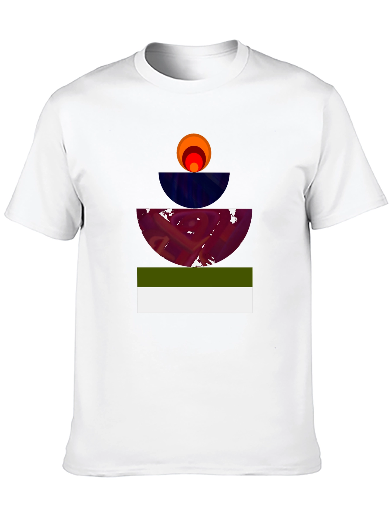 Abstract Geometric Graphic Tee - Modern Art Shirt