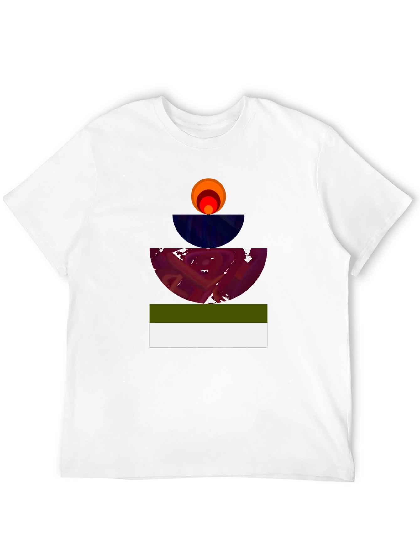 Abstract Geometric Graphic Tee - Modern Art Shirt