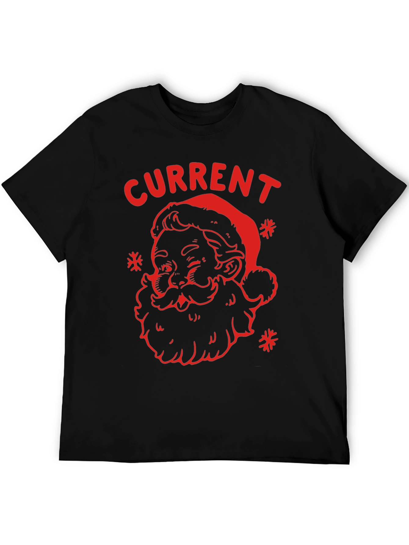 Current Santa Graphic Tee - Black